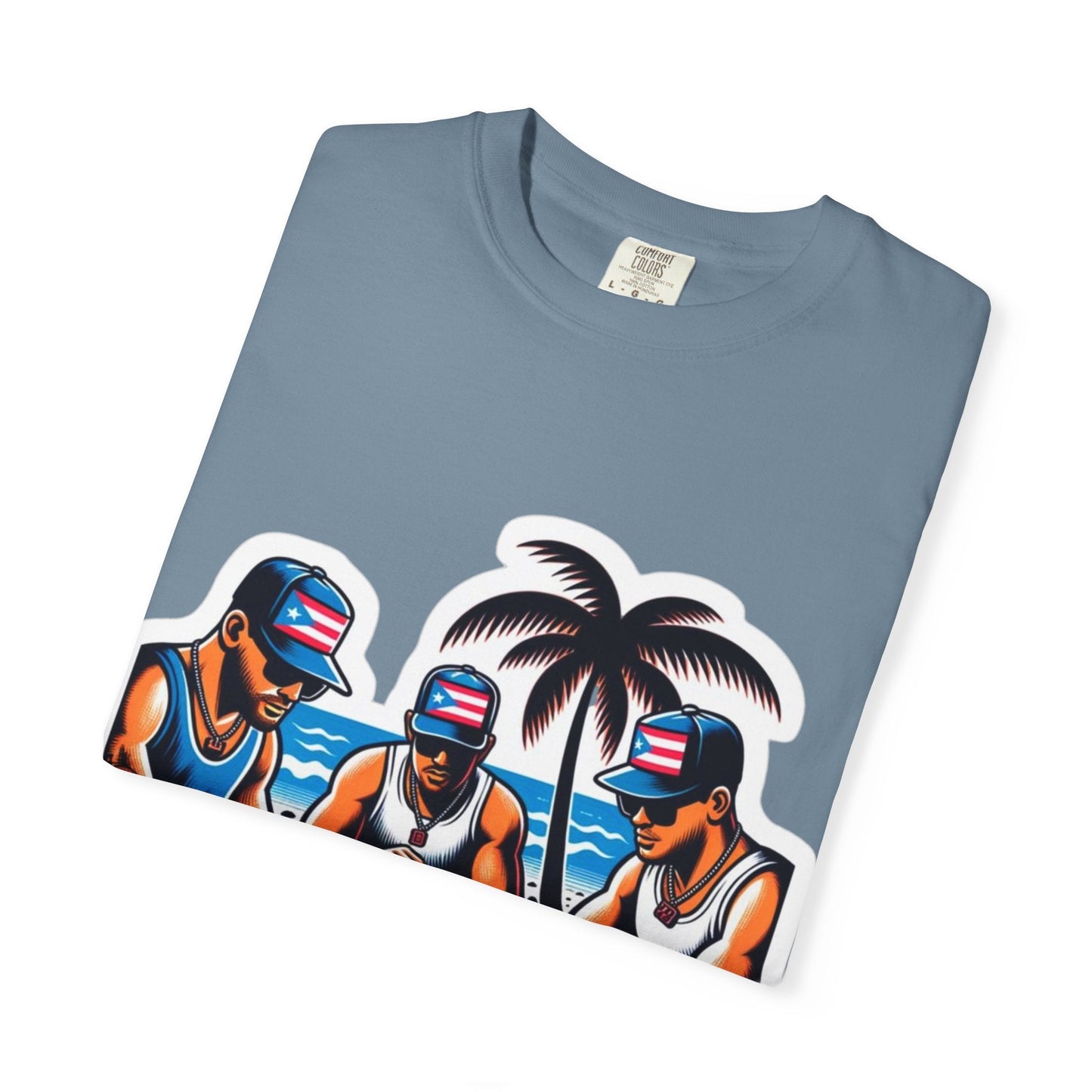 Puerto rico Domino game Unisex Garment - Dyed T-shirt - Metamorphosis Creations