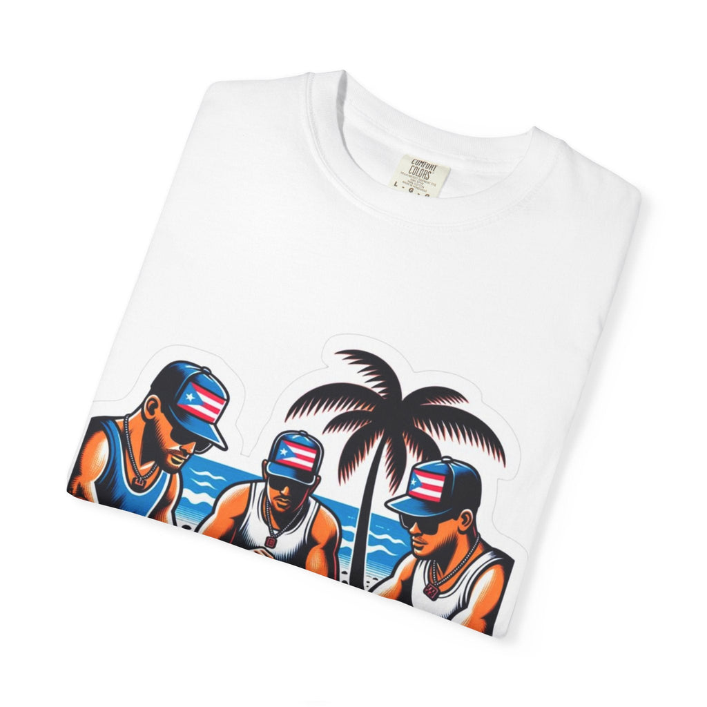 Puerto rico Domino game Unisex Garment - Dyed T-shirt - Metamorphosis Creations