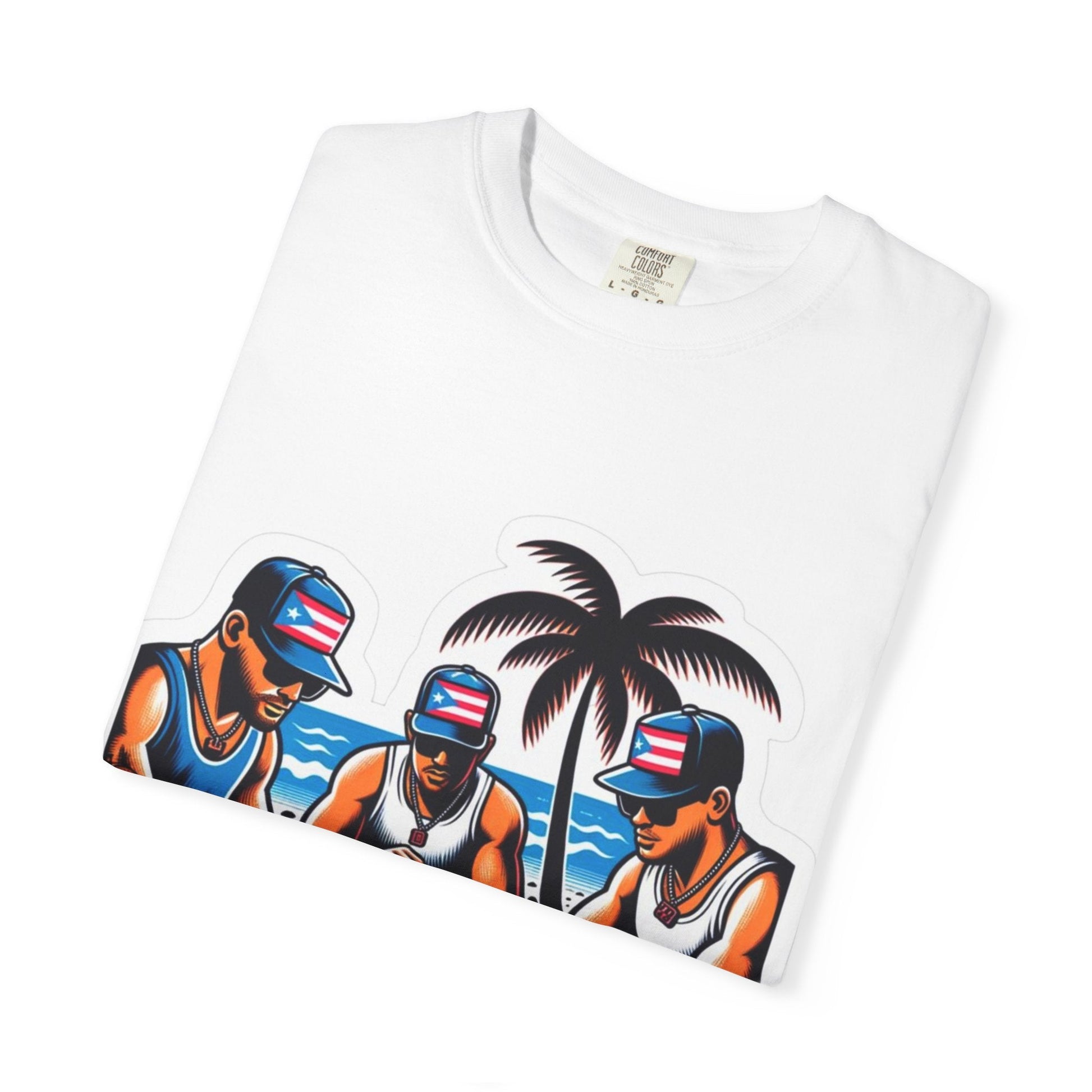Puerto rico Domino game Unisex Garment - Dyed T-shirt - Metamorphosis Creations