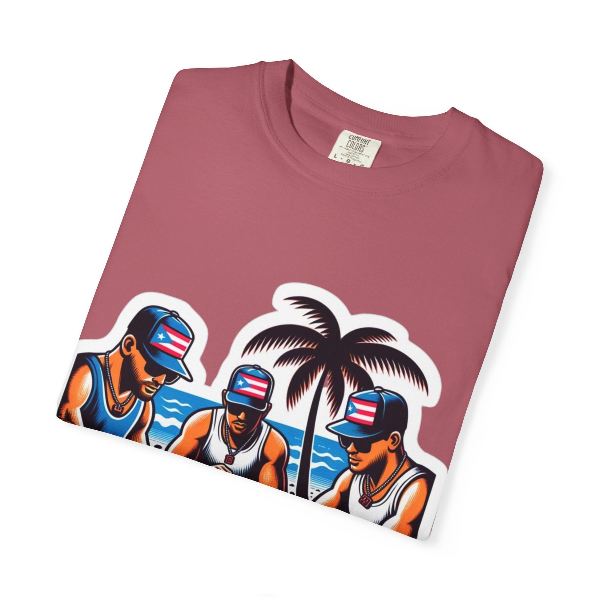 Puerto rico Domino game Unisex Garment - Dyed T-shirt - Metamorphosis Creations