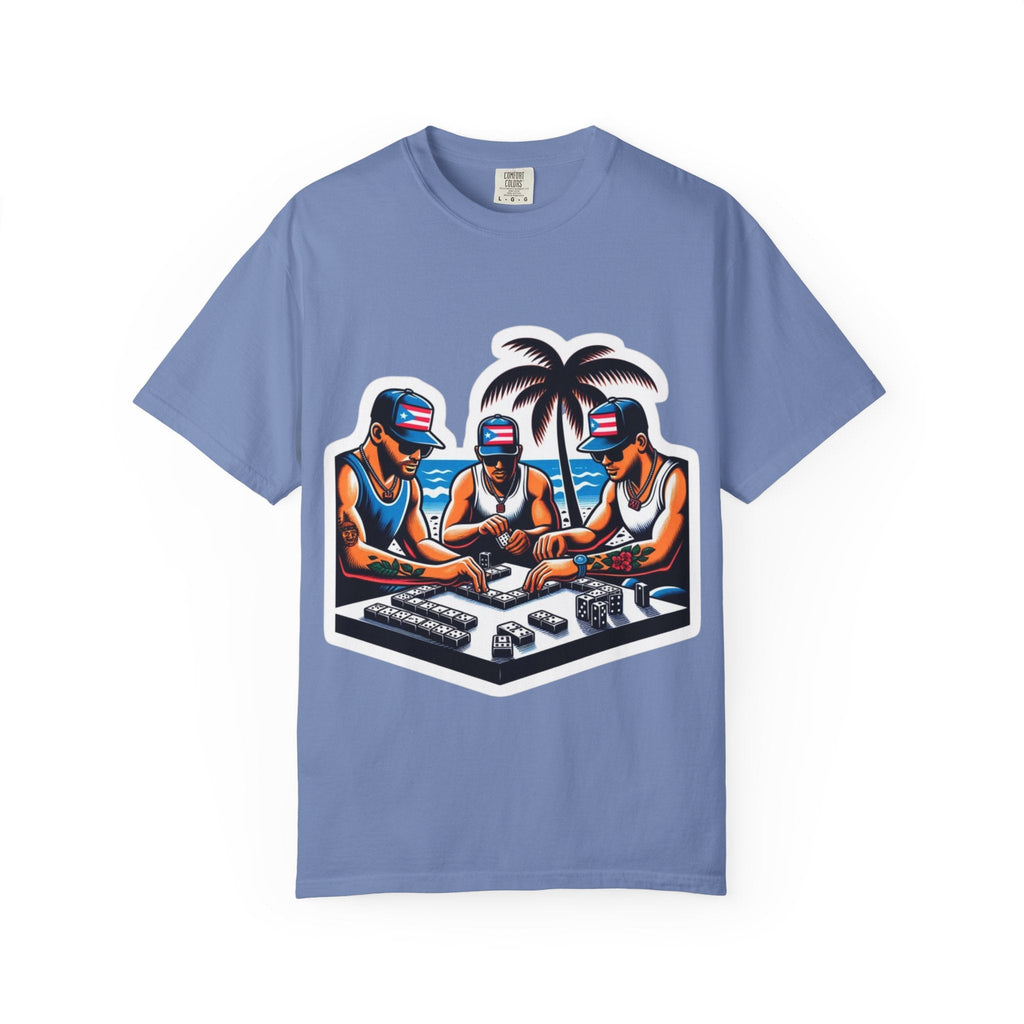 Puerto rico Domino game Unisex Garment - Dyed T-shirt - Metamorphosis Creations