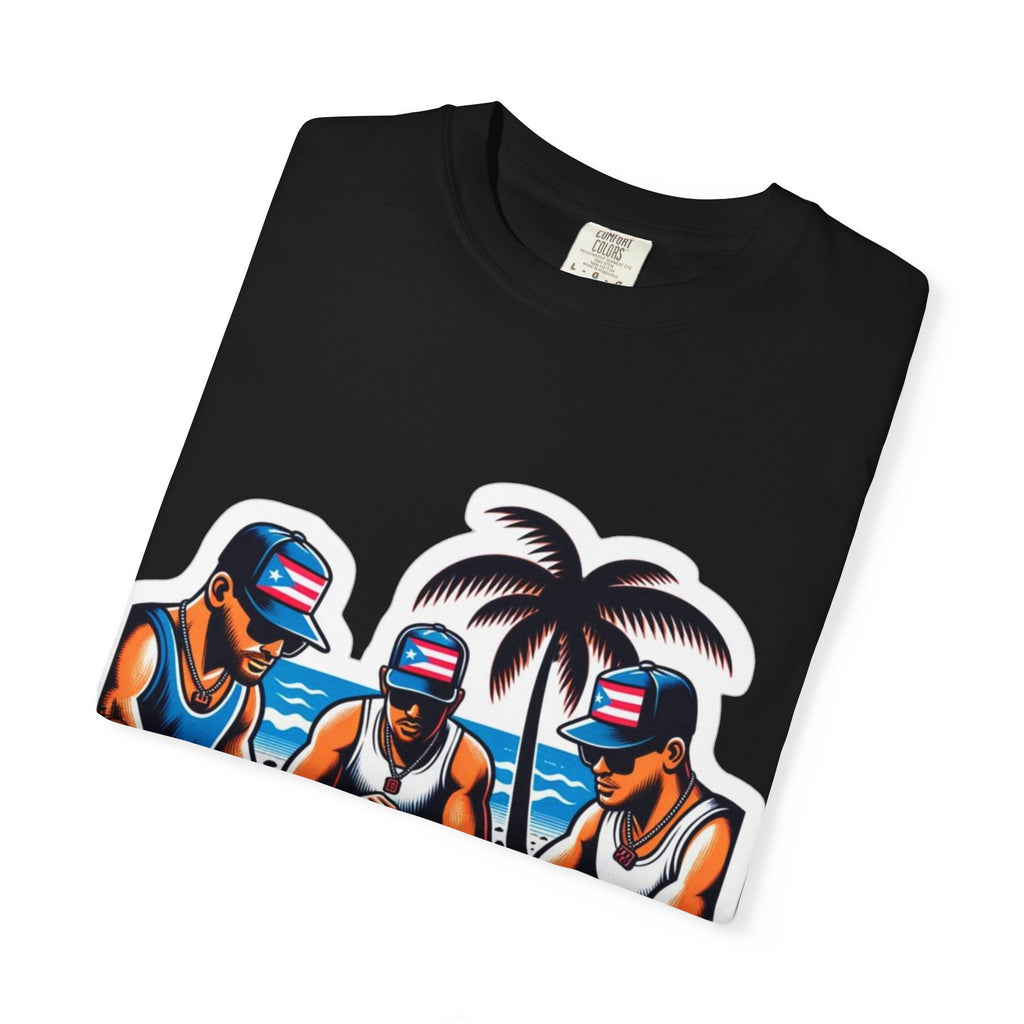 Puerto rico Domino game Unisex Garment - Dyed T-shirt - Metamorphosis Creations