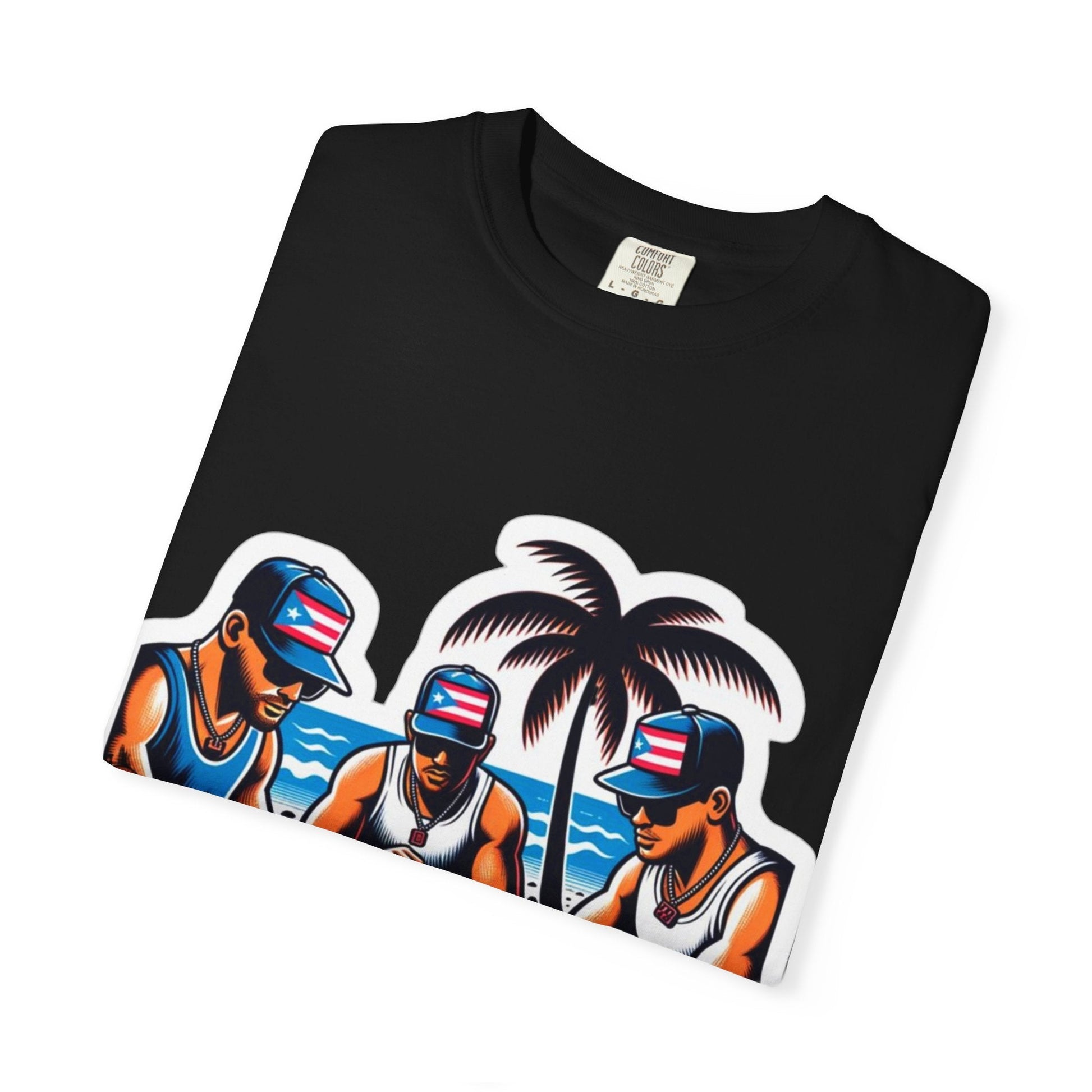 Puerto rico Domino game Unisex Garment - Dyed T-shirt - Metamorphosis Creations