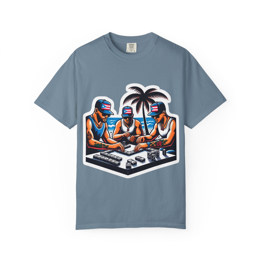 Puerto rico Domino game Unisex Garment - Dyed T-shirt - Metamorphosis Creations