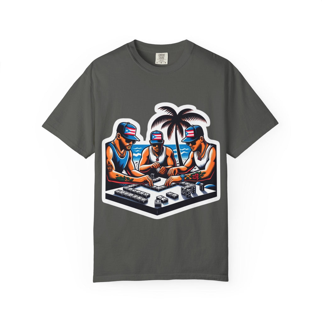 Puerto rico Domino game Unisex Garment - Dyed T-shirt - Metamorphosis Creations