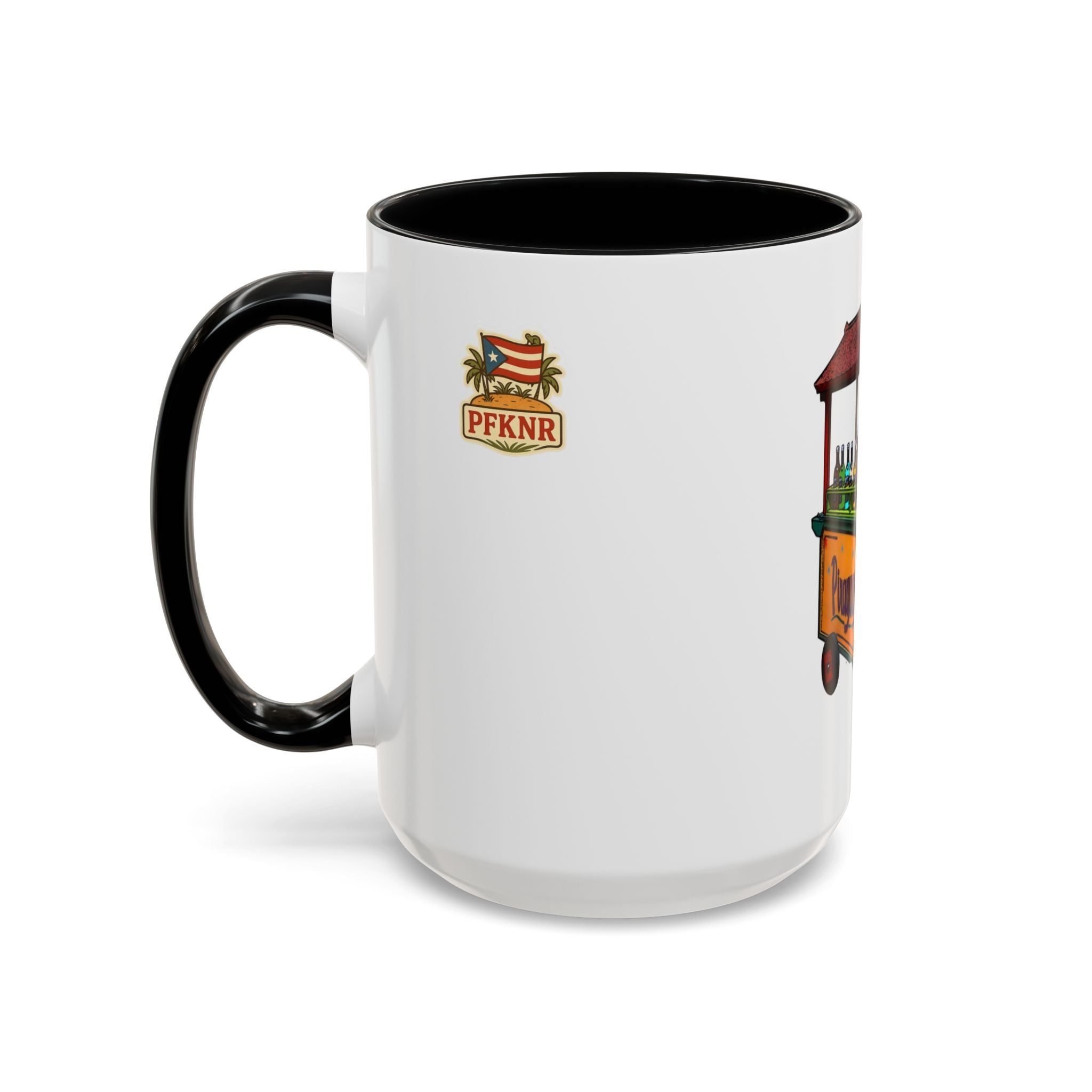 ☕ Puerto Rico en el alma, coffee en la mano.Vibrant Coffee Mug with Vintage Cart Design, Fun Gift for Coffee Lovers, Home/Office Decor, Unique Kitchenware, Perfect for Celebrations - Metamorphosis Creations