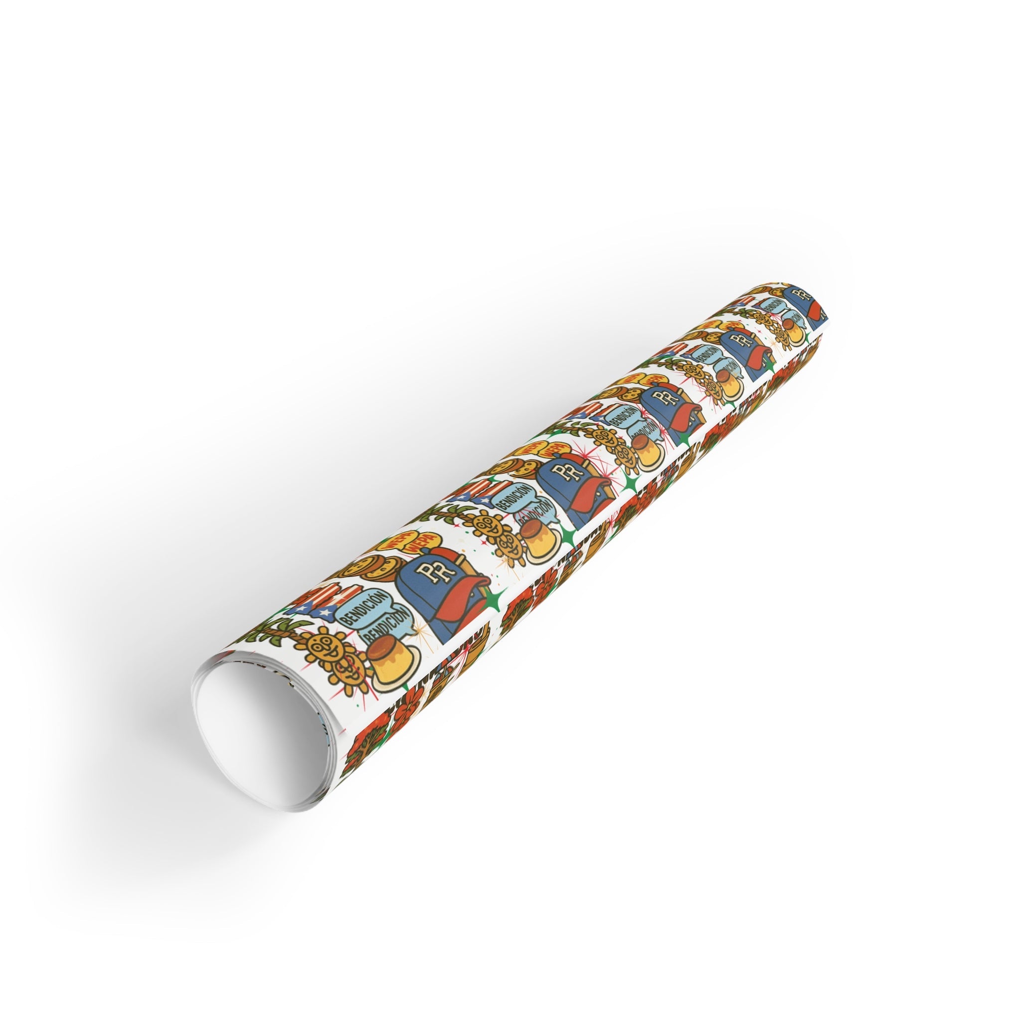Puerto Rico - Inspired Gift Wrapping Paper Rolls - Colorful, Festive, Unique for Holidays, Birthdays, Celebrations, and More - Metamorphosis Creations