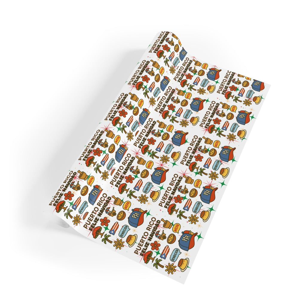 Puerto Rico - Inspired Gift Wrapping Paper Rolls - Colorful, Festive, Unique for Holidays, Birthdays, Celebrations, and More - Metamorphosis Creations