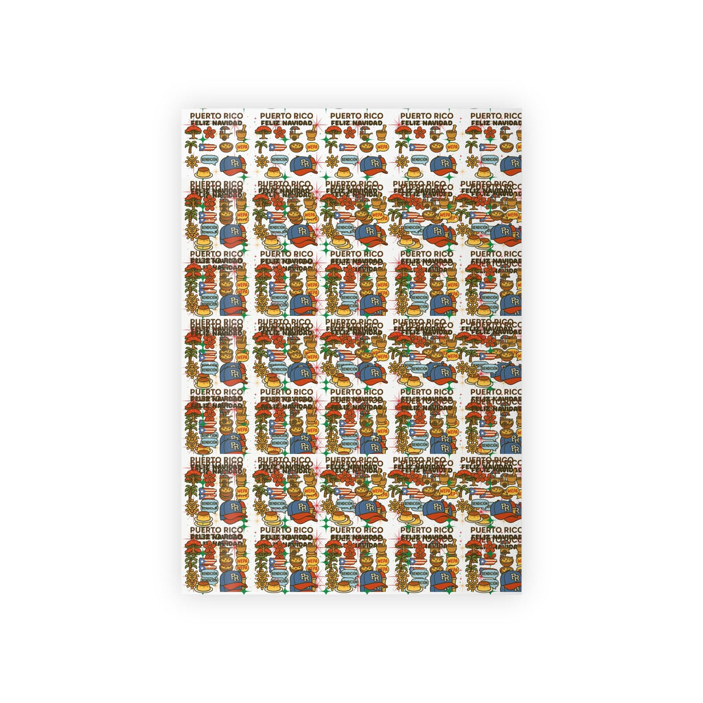 Puerto Rico - Inspired Gift Wrapping Paper Rolls - Colorful, Festive, Unique for Holidays, Birthdays, Celebrations, and More - Metamorphosis Creations