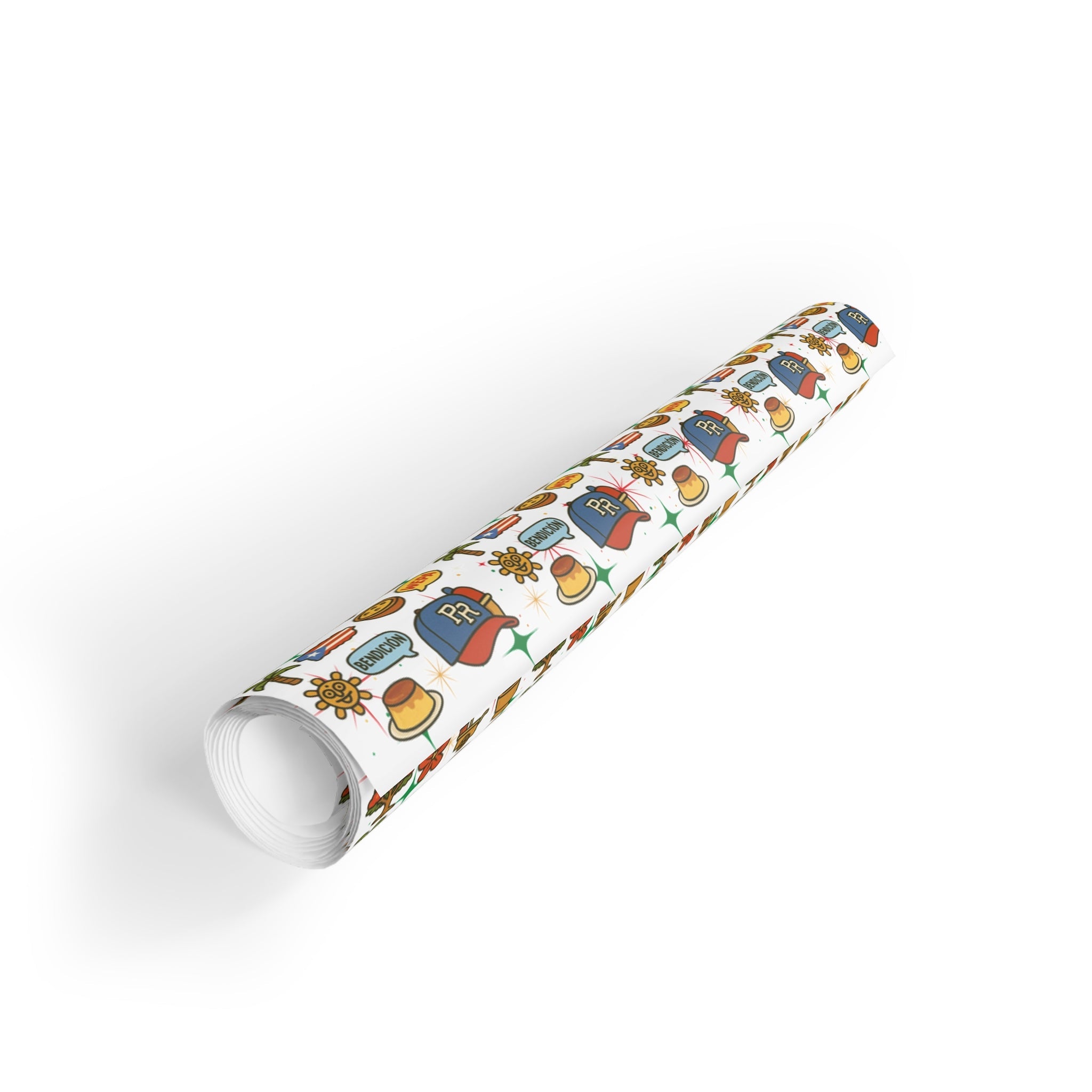 Puerto Rico - Inspired Gift Wrapping Paper Rolls - Colorful, Festive, Unique for Holidays, Birthdays, Celebrations, and More - Metamorphosis Creations