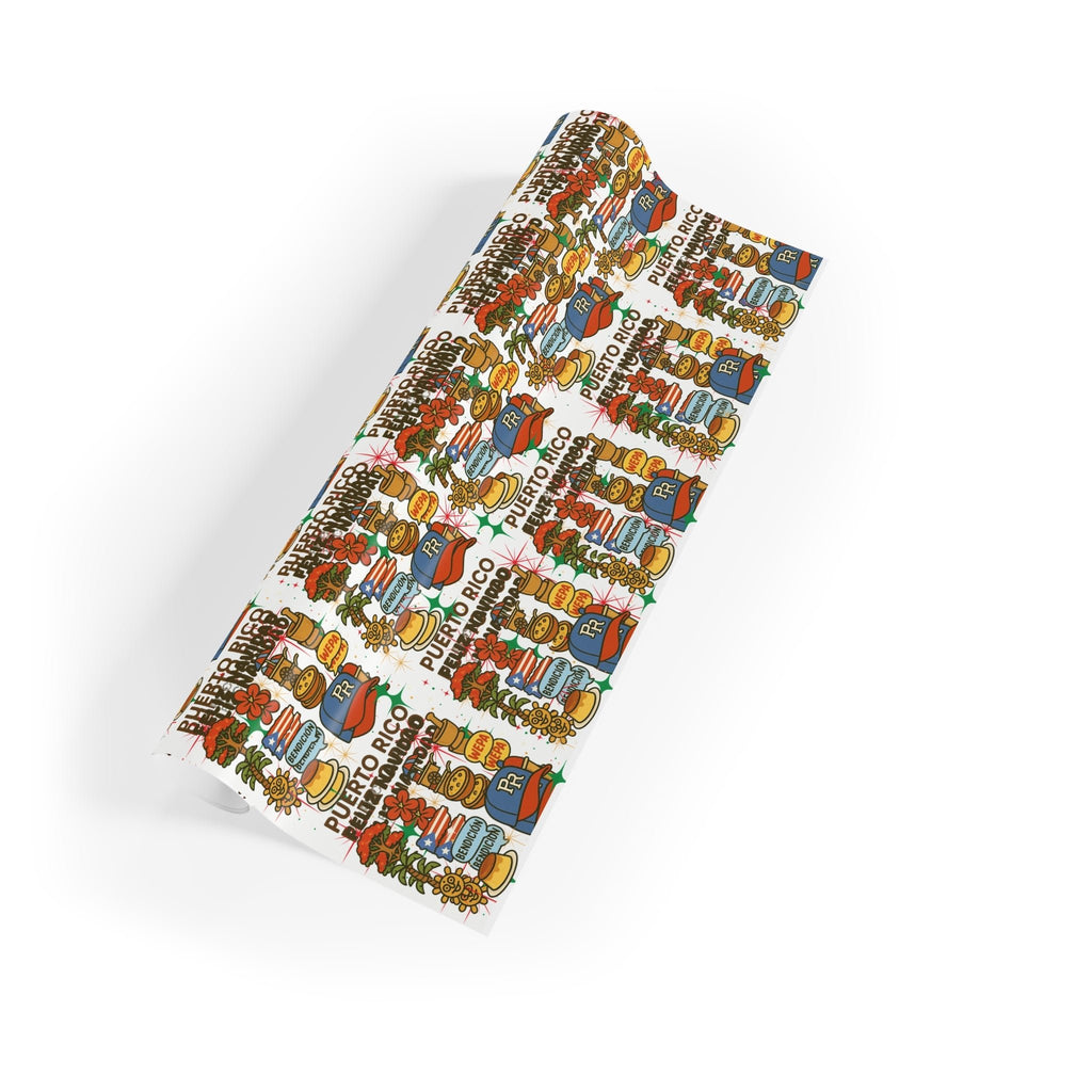 Puerto Rico - Inspired Gift Wrapping Paper Rolls - Colorful, Festive, Unique for Holidays, Birthdays, Celebrations, and More - Metamorphosis Creations