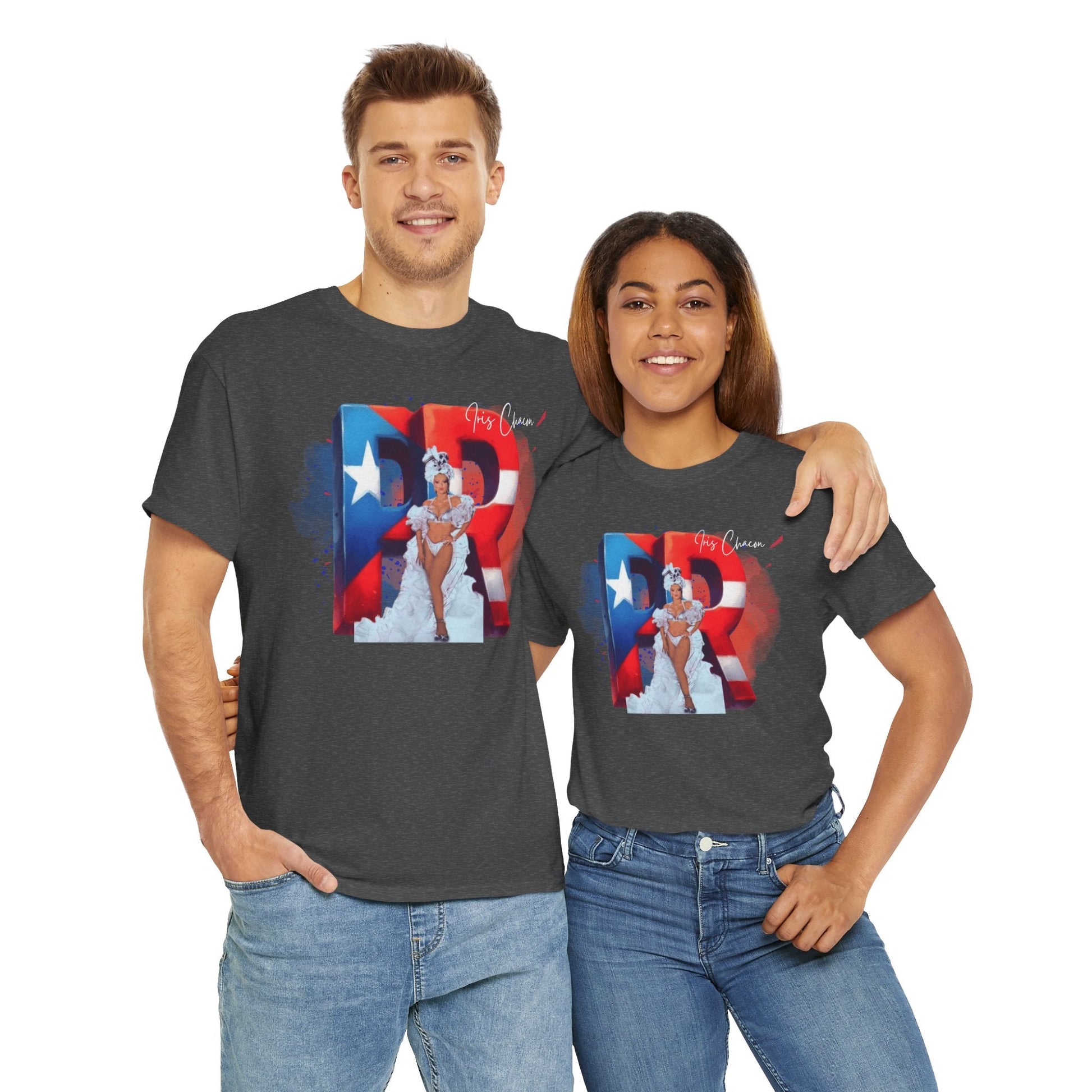 Puerto Rico Iris Chacon Pride T-Shirt, Unisex Cotton Tee for Celebrations, Casual Wear, Gift for Him/Her, Fourth of July, Cultural Events - Metamorphosis Creations