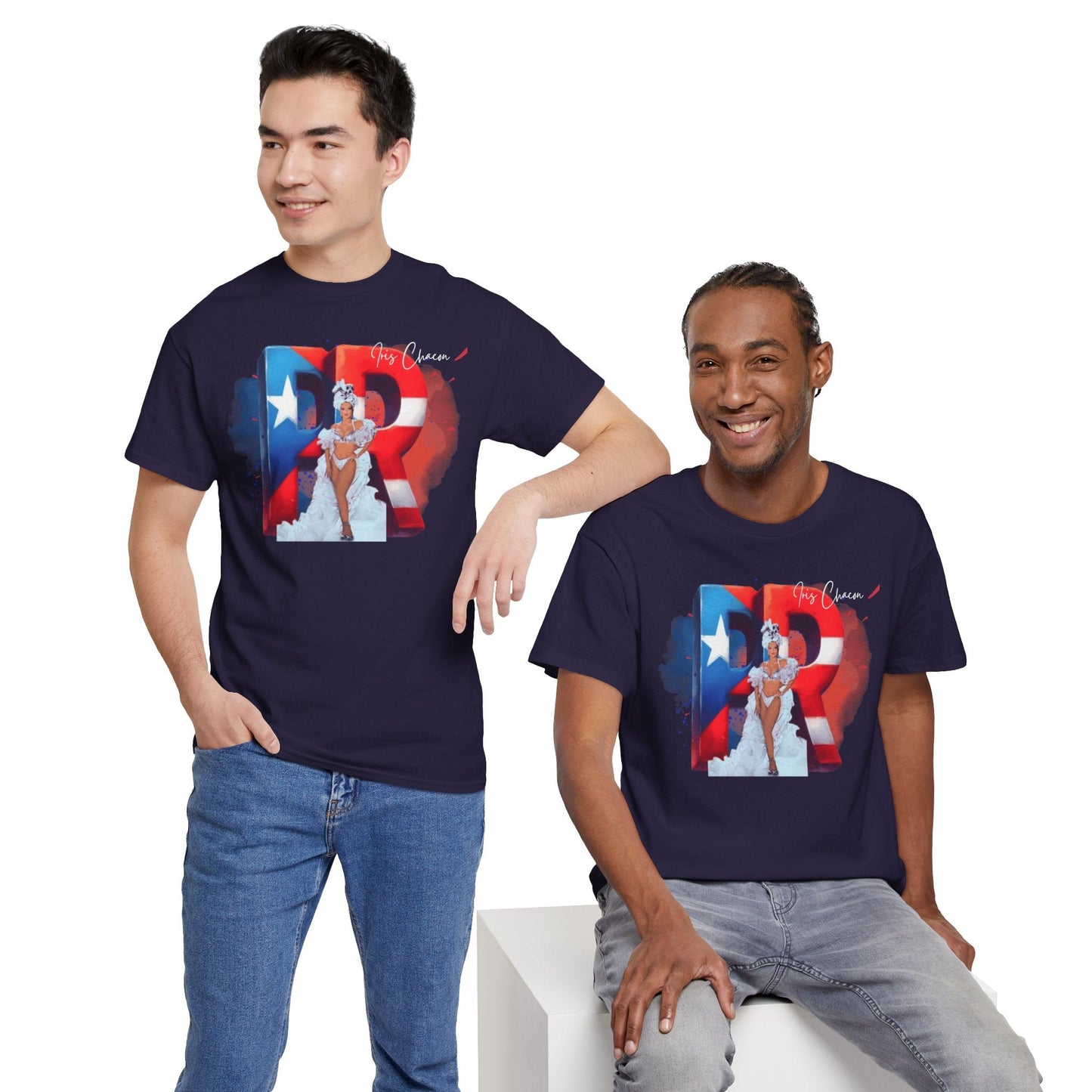 Puerto Rico Iris Chacon Pride T-Shirt, Unisex Cotton Tee for Celebrations, Casual Wear, Gift for Him/Her, Fourth of July, Cultural Events - Metamorphosis Creations