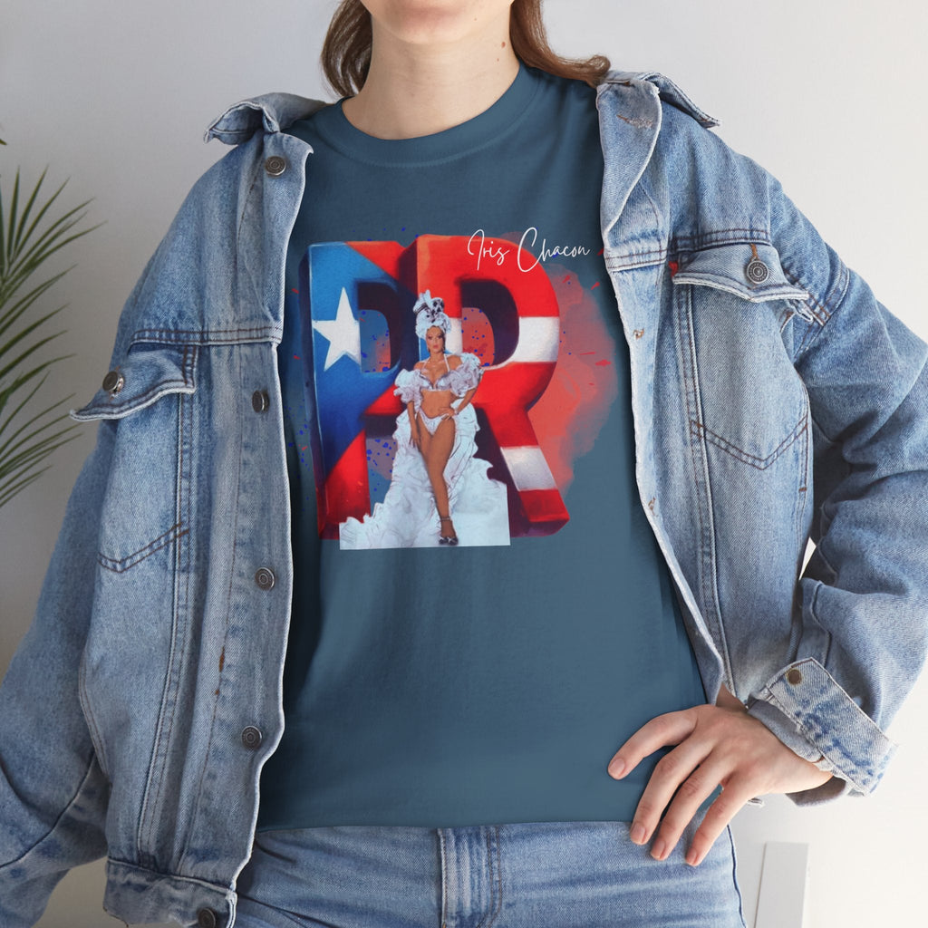 Puerto Rico Iris Chacon Pride T-Shirt, Unisex Cotton Tee for Celebrations, Casual Wear, Gift for Him/Her, Fourth of July, Cultural Events - Metamorphosis Creations
