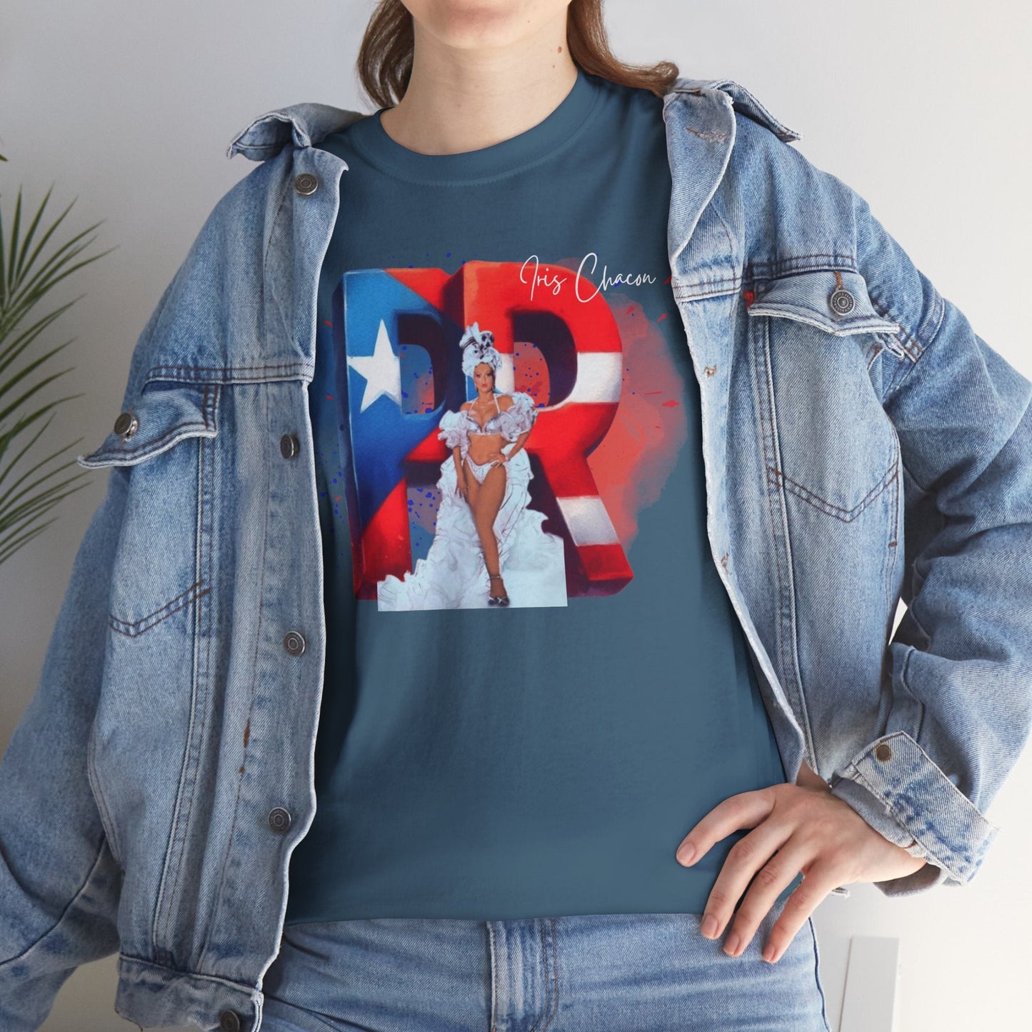 Puerto Rico Iris Chacon Pride T-Shirt, Unisex Cotton Tee for Celebrations, Casual Wear, Gift for Him/Her, Fourth of July, Cultural Events - Metamorphosis Creations