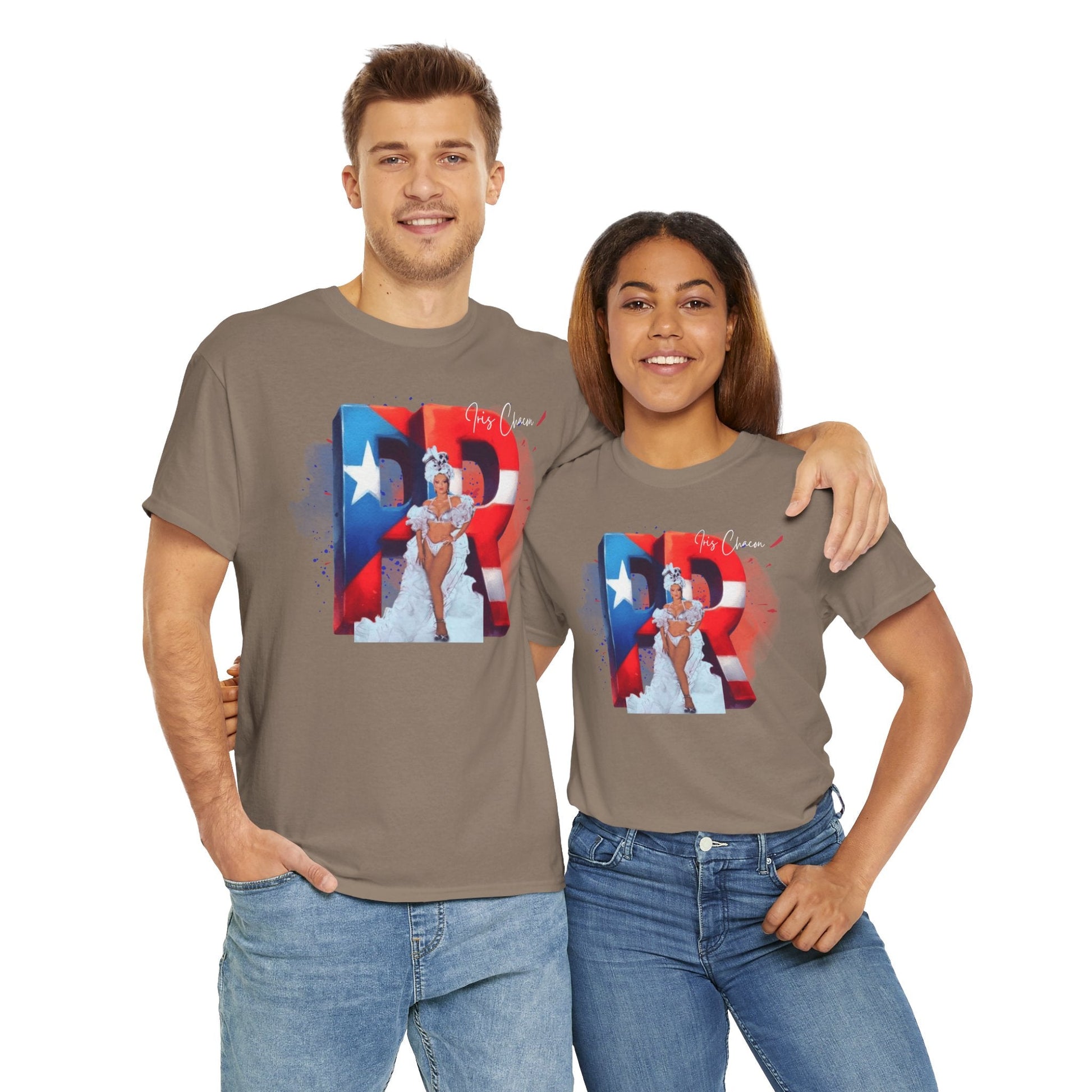 Puerto Rico Iris Chacon Pride T-Shirt, Unisex Cotton Tee for Celebrations, Casual Wear, Gift for Him/Her, Fourth of July, Cultural Events - Metamorphosis Creations