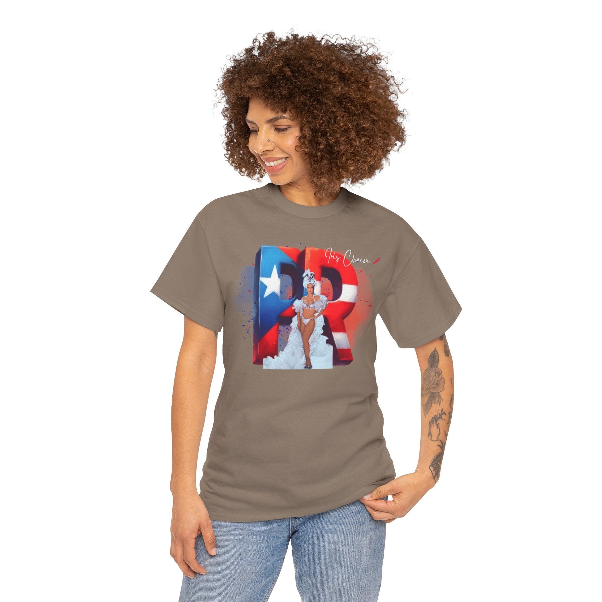 Puerto Rico Iris Chacon Pride T-Shirt, Unisex Cotton Tee for Celebrations, Casual Wear, Gift for Him/Her, Fourth of July, Cultural Events - Metamorphosis Creations