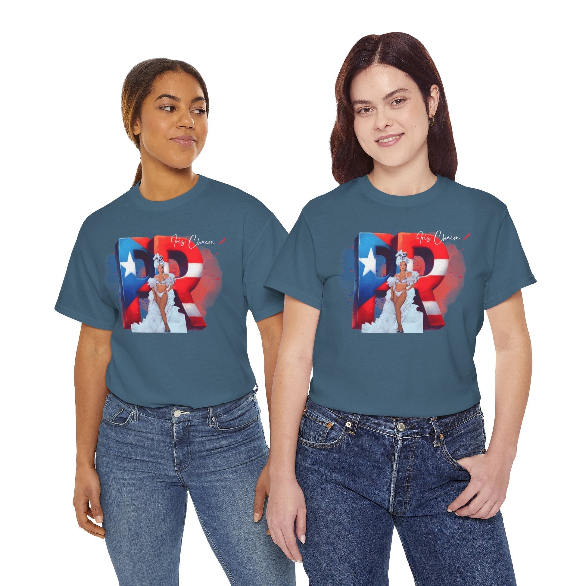 Puerto Rico Iris Chacon Pride T-Shirt, Unisex Cotton Tee for Celebrations, Casual Wear, Gift for Him/Her, Fourth of July, Cultural Events - Metamorphosis Creations