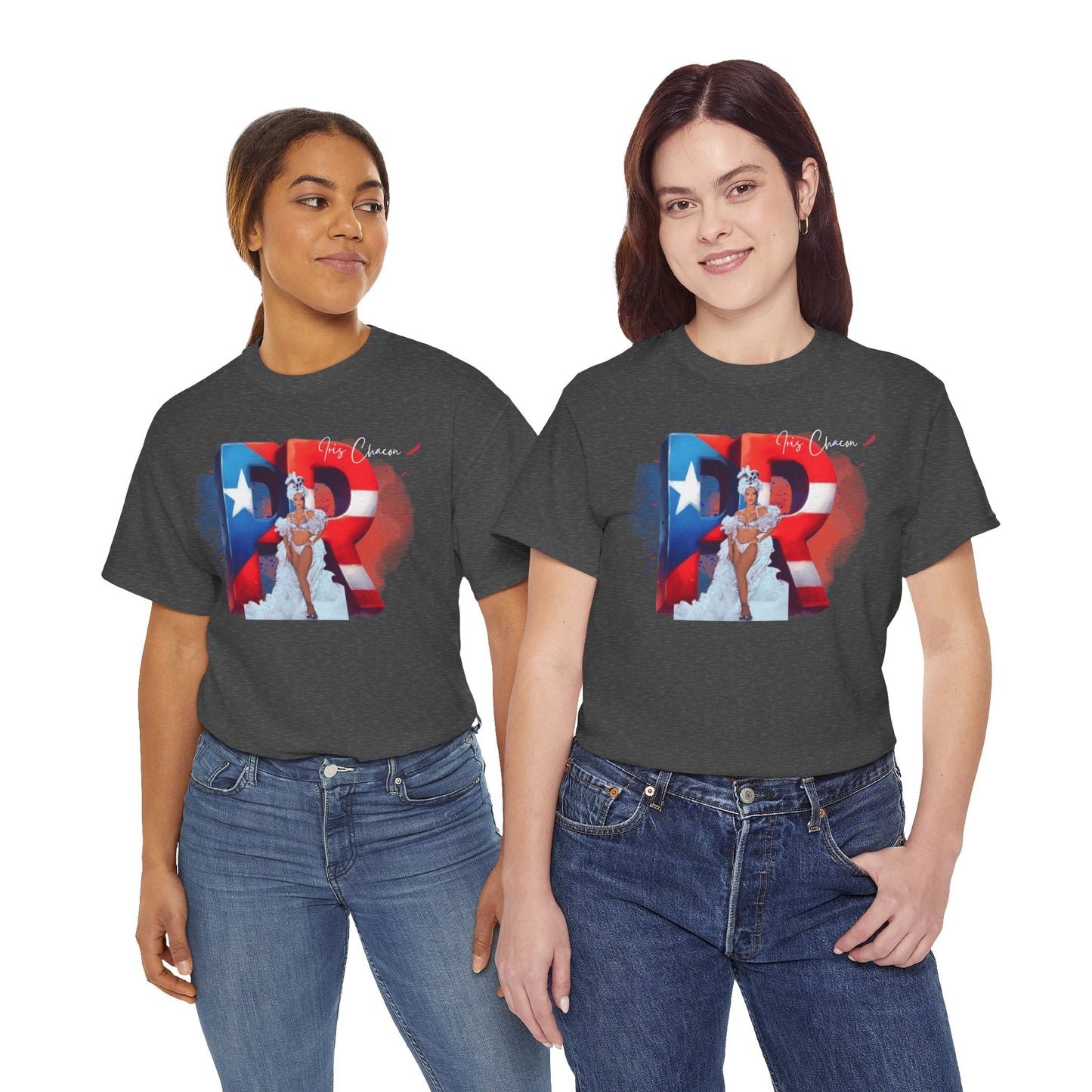 Puerto Rico Iris Chacon Pride T-Shirt, Unisex Cotton Tee for Celebrations, Casual Wear, Gift for Him/Her, Fourth of July, Cultural Events - Metamorphosis Creations