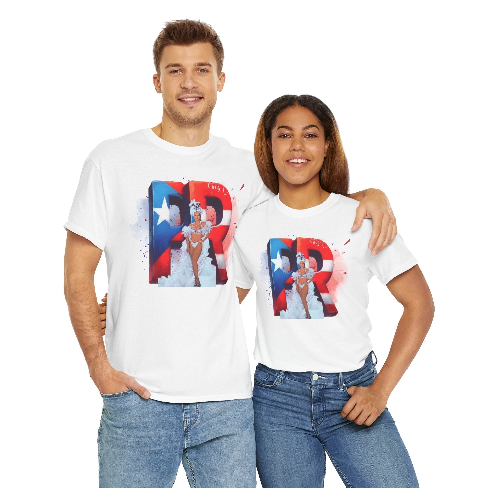 Puerto Rico Iris Chacon Pride T-Shirt, Unisex Cotton Tee for Celebrations, Casual Wear, Gift for Him/Her, Fourth of July, Cultural Events - Metamorphosis Creations