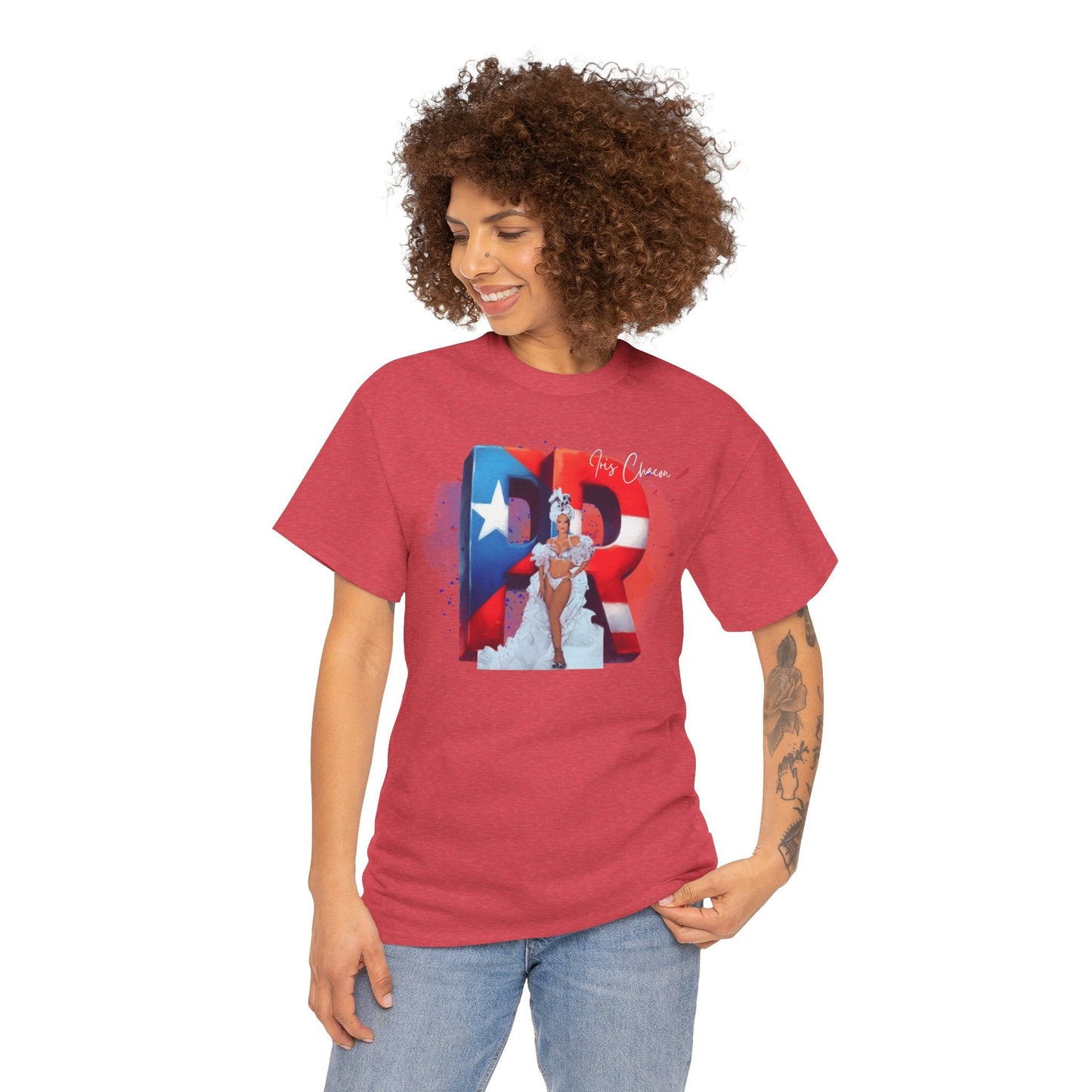 Puerto Rico Iris Chacon Pride T-Shirt, Unisex Cotton Tee for Celebrations, Casual Wear, Gift for Him/Her, Fourth of July, Cultural Events - Metamorphosis Creations