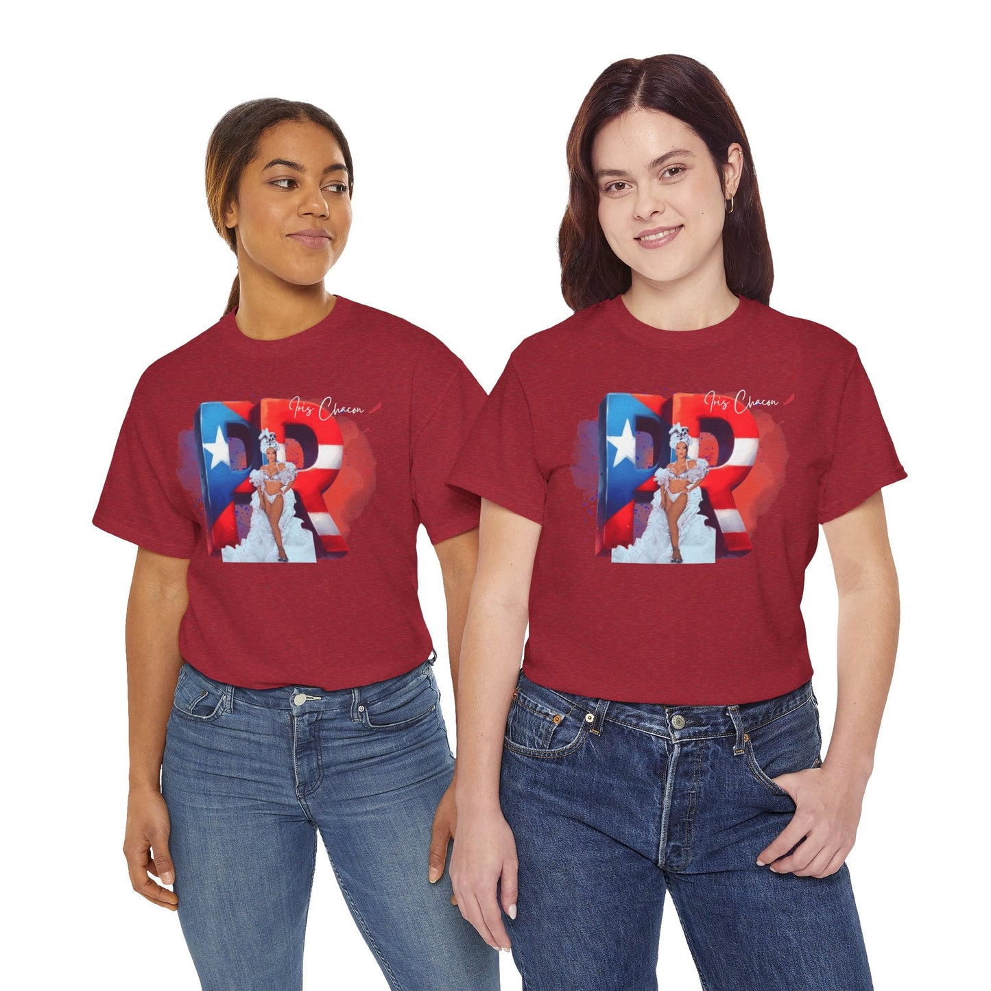 Puerto Rico Iris Chacon Pride T-Shirt, Unisex Cotton Tee for Celebrations, Casual Wear, Gift for Him/Her, Fourth of July, Cultural Events - Metamorphosis Creations