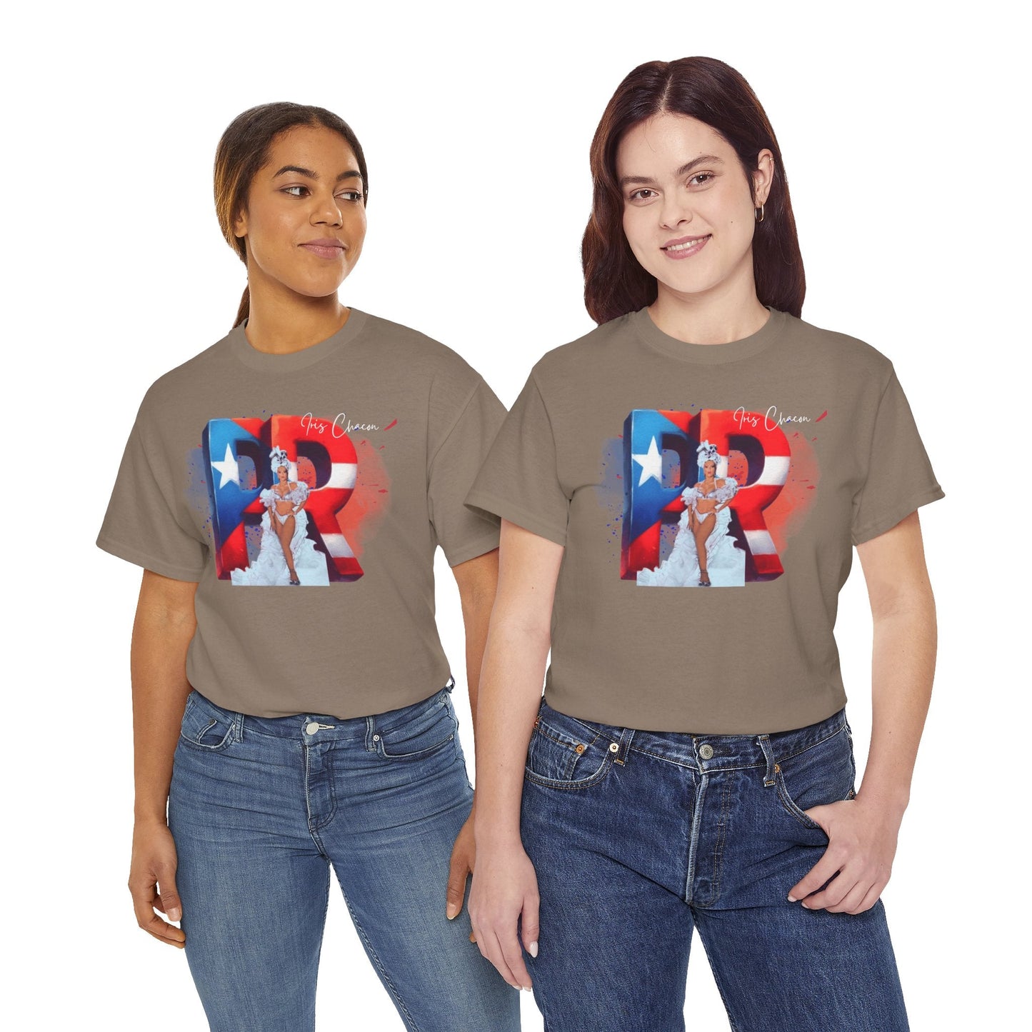 Puerto Rico Iris Chacon Pride T-Shirt, Unisex Cotton Tee for Celebrations, Casual Wear, Gift for Him/Her, Fourth of July, Cultural Events - Metamorphosis Creations