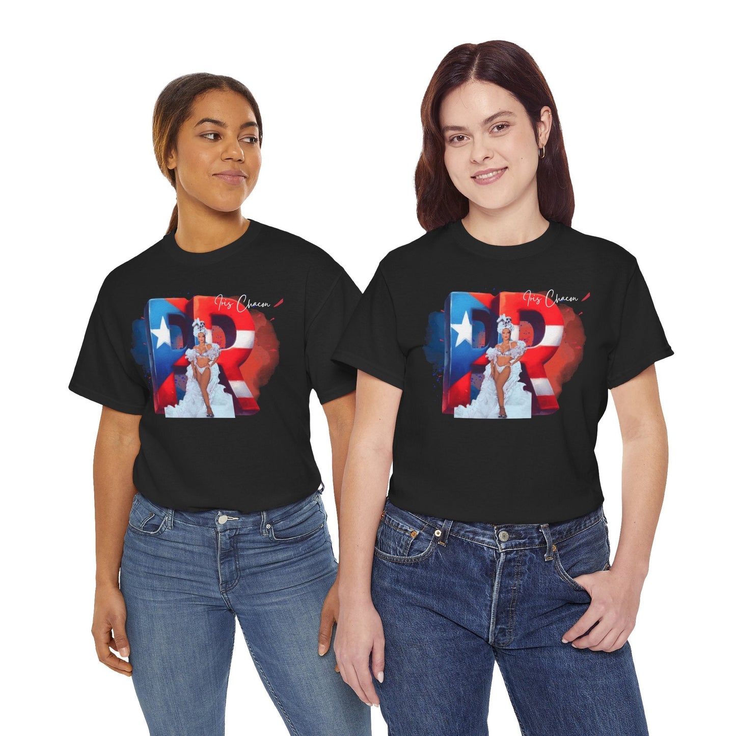 Puerto Rico Iris Chacon Pride T-Shirt, Unisex Cotton Tee for Celebrations, Casual Wear, Gift for Him/Her, Fourth of July, Cultural Events - Metamorphosis Creations