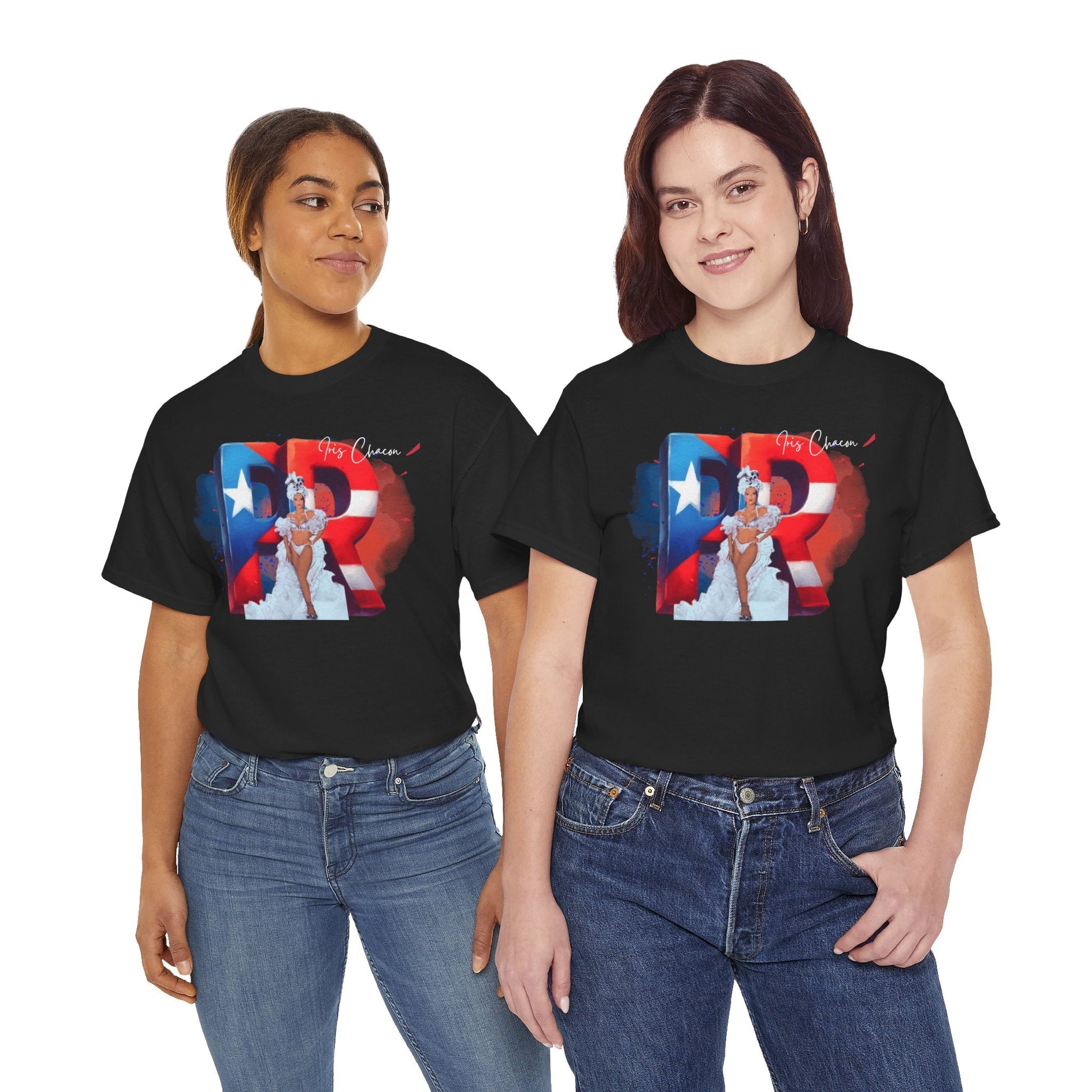 Puerto Rico Iris Chacon Pride T-Shirt, Unisex Cotton Tee for Celebrations, Casual Wear, Gift for Him/Her, Fourth of July, Cultural Events - Metamorphosis Creations