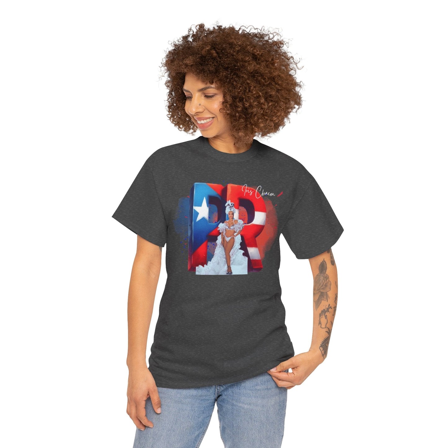 Puerto Rico Iris Chacon Pride T-Shirt, Unisex Cotton Tee for Celebrations, Casual Wear, Gift for Him/Her, Fourth of July, Cultural Events - Metamorphosis Creations