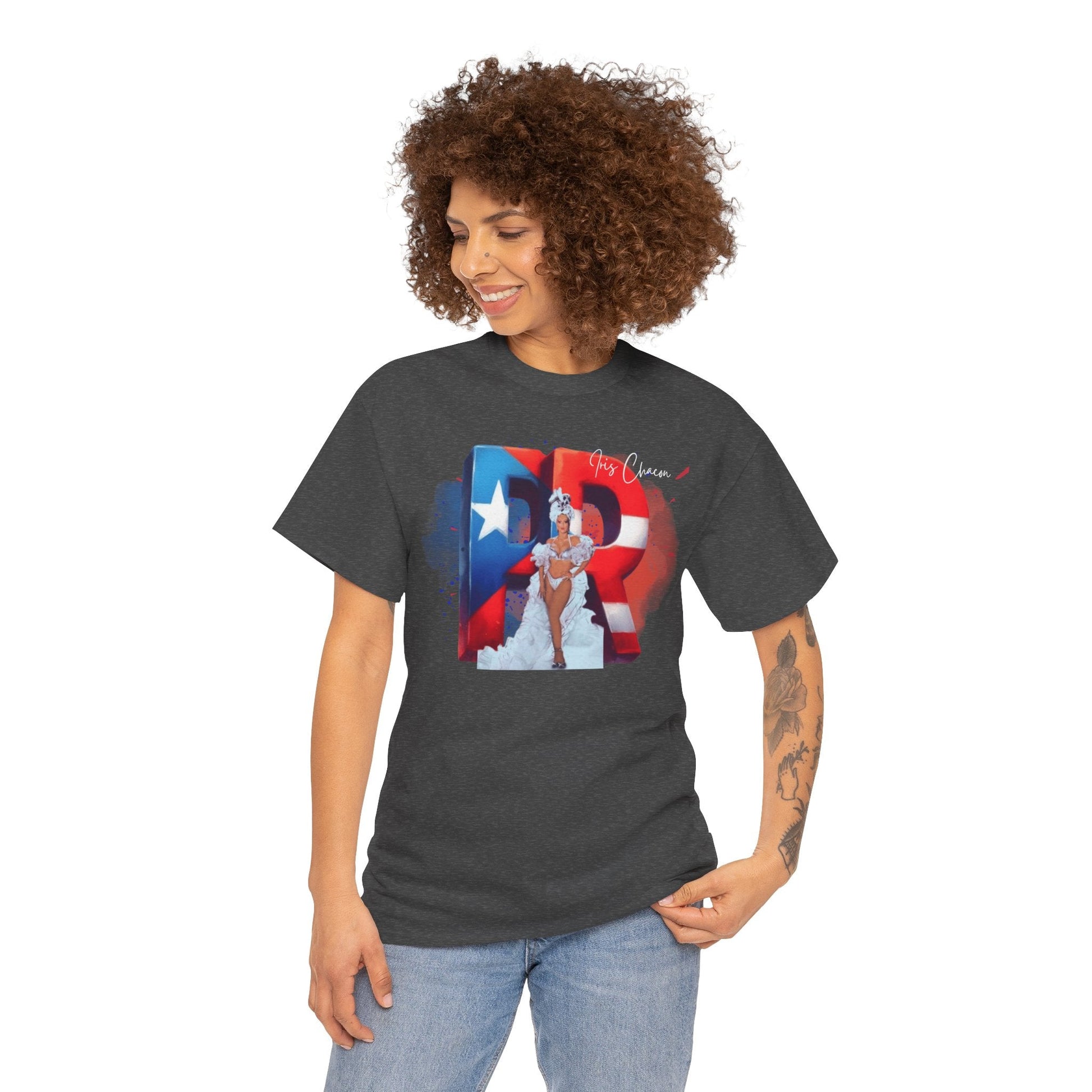 Puerto Rico Iris Chacon Pride T-Shirt, Unisex Cotton Tee for Celebrations, Casual Wear, Gift for Him/Her, Fourth of July, Cultural Events - Metamorphosis Creations