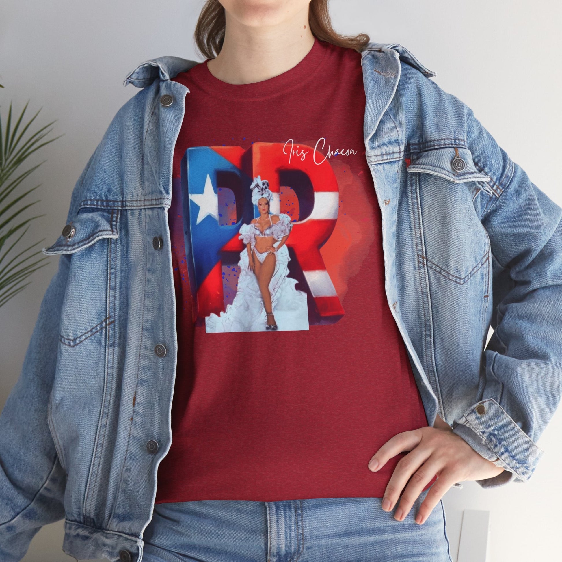 Puerto Rico Iris Chacon Pride T-Shirt, Unisex Cotton Tee for Celebrations, Casual Wear, Gift for Him/Her, Fourth of July, Cultural Events - Metamorphosis Creations