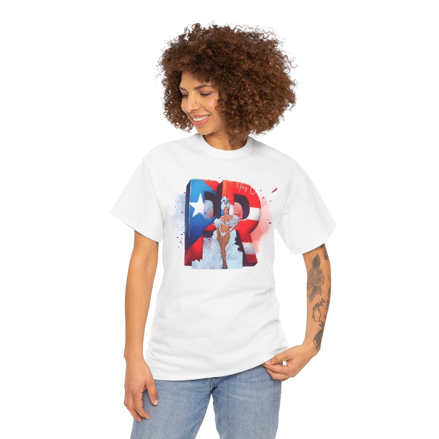 Puerto Rico Iris Chacon Pride T-Shirt, Unisex Cotton Tee for Celebrations, Casual Wear, Gift for Him/Her, Fourth of July, Cultural Events - Metamorphosis Creations