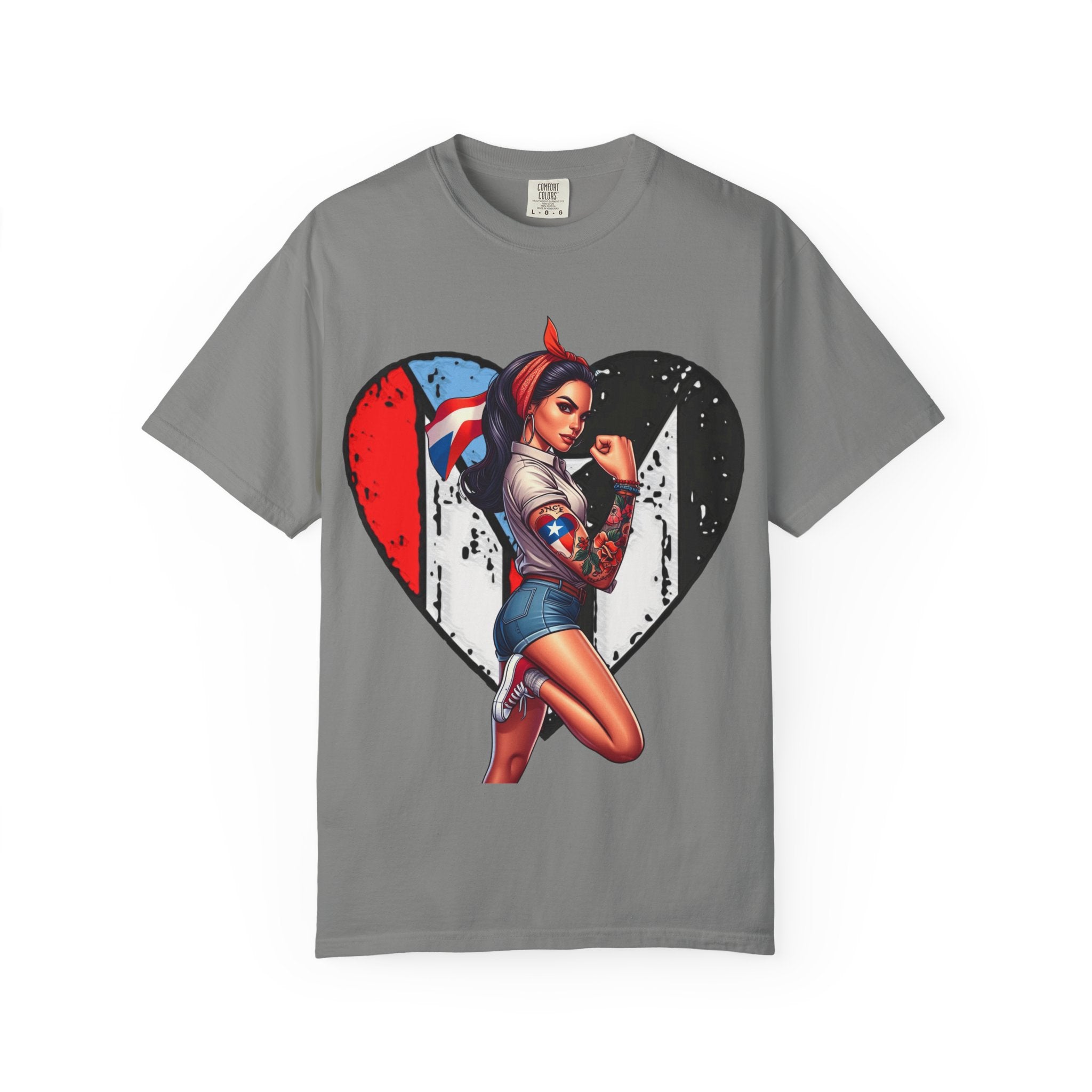 Puerto Rico Mi Amor Journal of Heritage & Heart Unisex Garment - Dyed T-shirt - Metamorphosis Creations