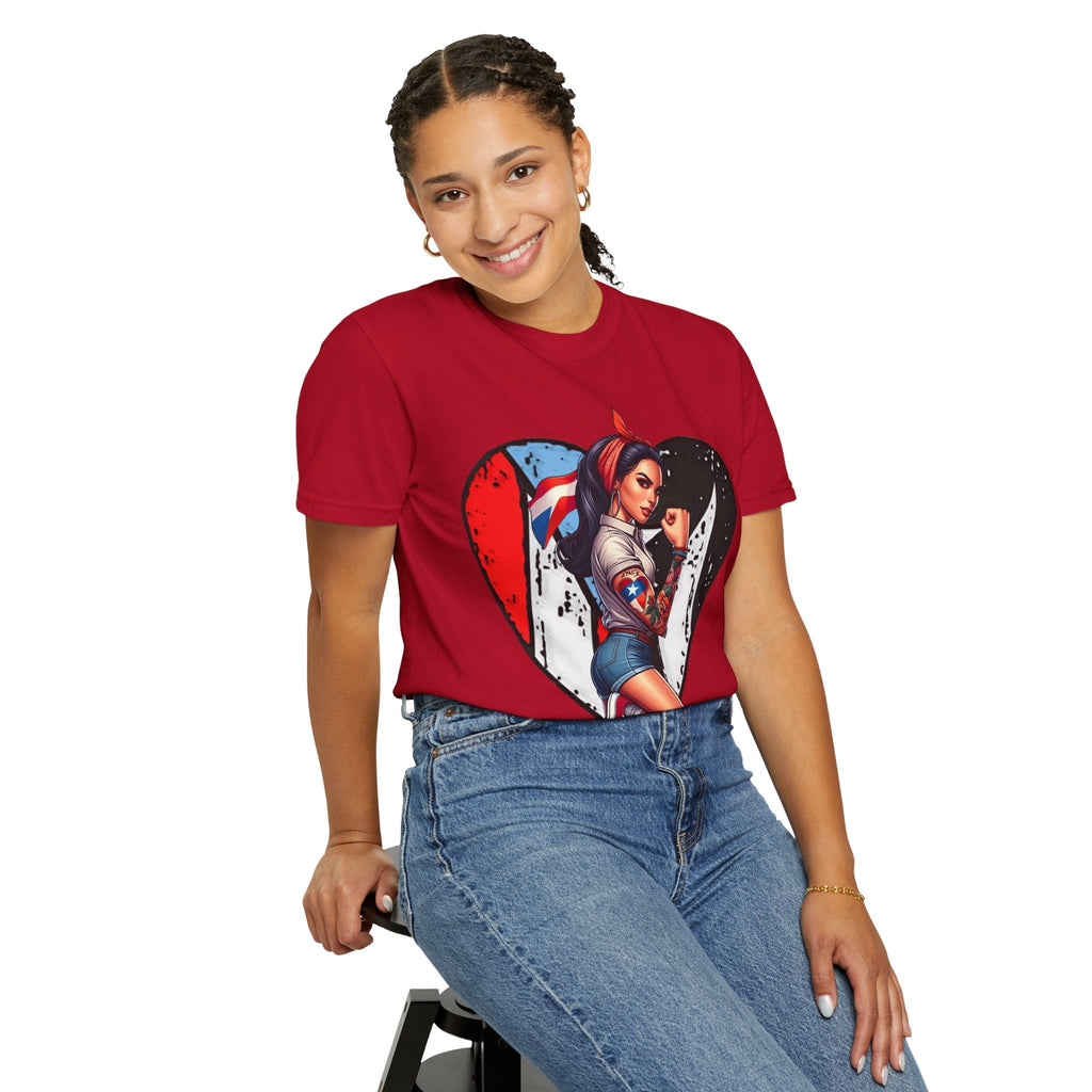 Puerto Rico Mi Amor Journal of Heritage & Heart Unisex Garment - Dyed T-shirt - Metamorphosis Creations