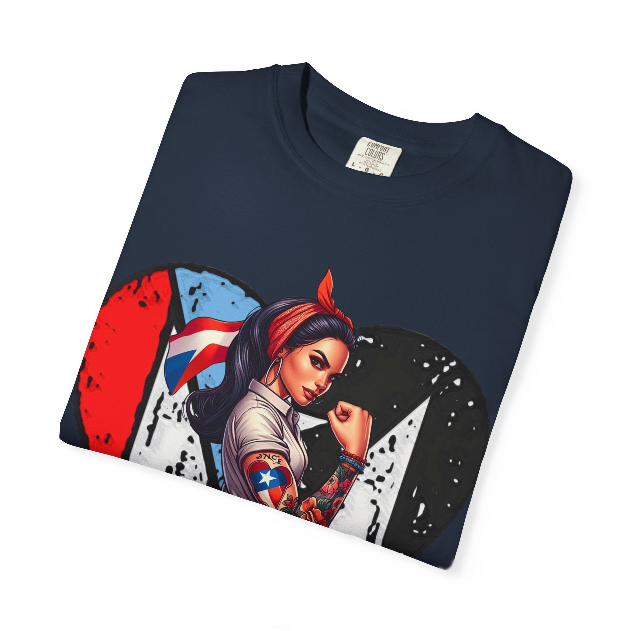 Puerto Rico Mi Amor Journal of Heritage & Heart Unisex Garment - Dyed T-shirt - Metamorphosis Creations