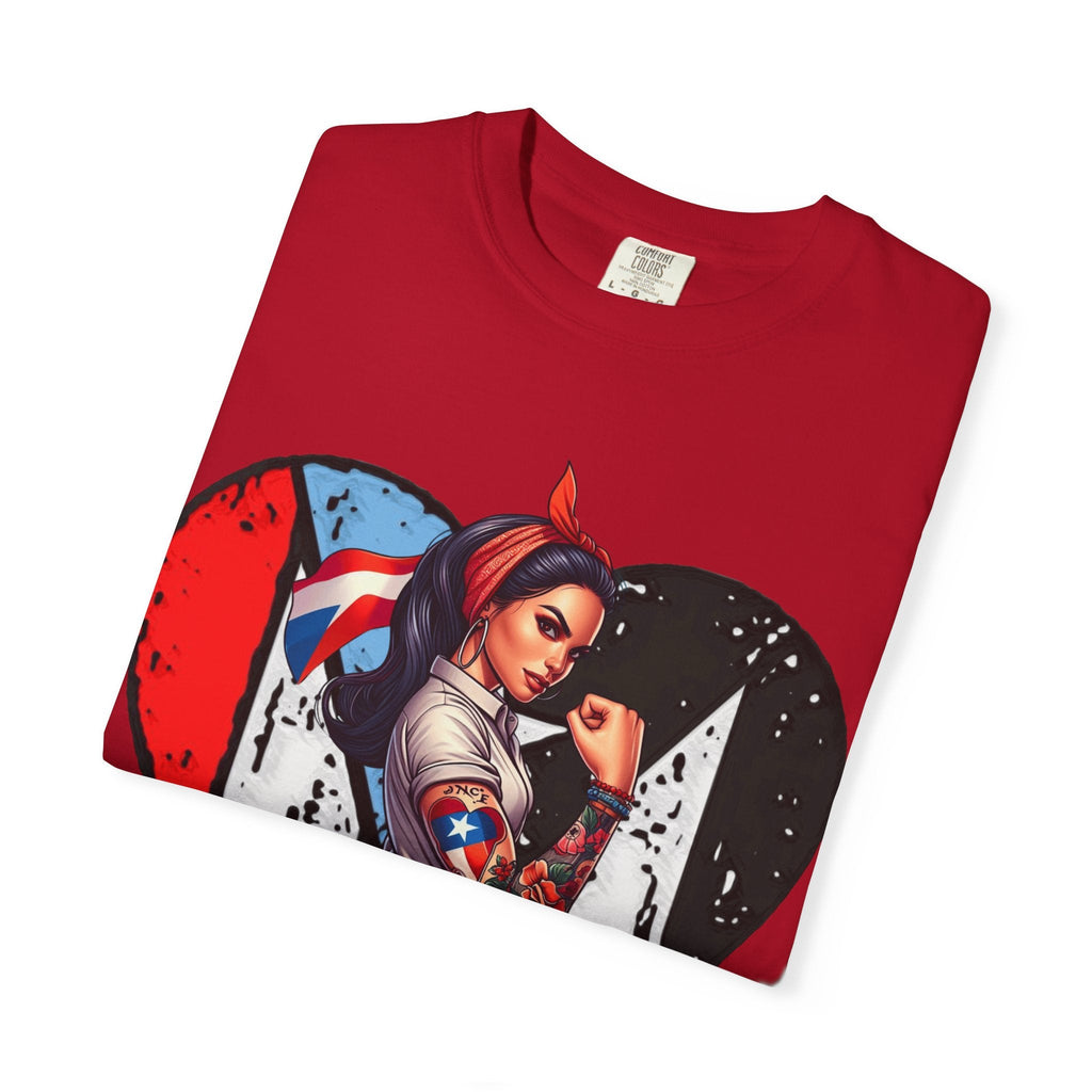 Puerto Rico Mi Amor Journal of Heritage & Heart Unisex Garment - Dyed T-shirt - Metamorphosis Creations