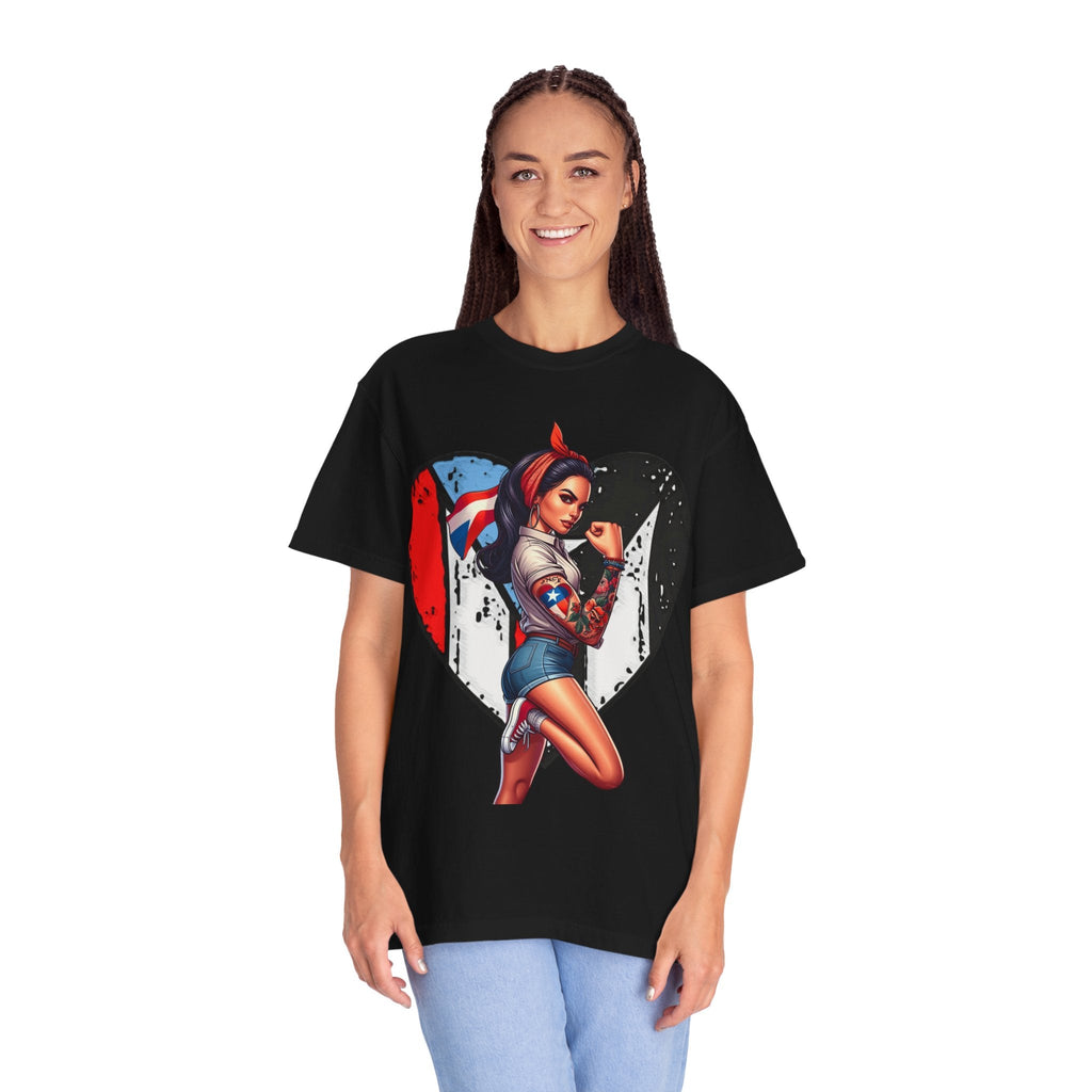 Puerto Rico Mi Amor Journal of Heritage & Heart Unisex Garment - Dyed T-shirt - Metamorphosis Creations