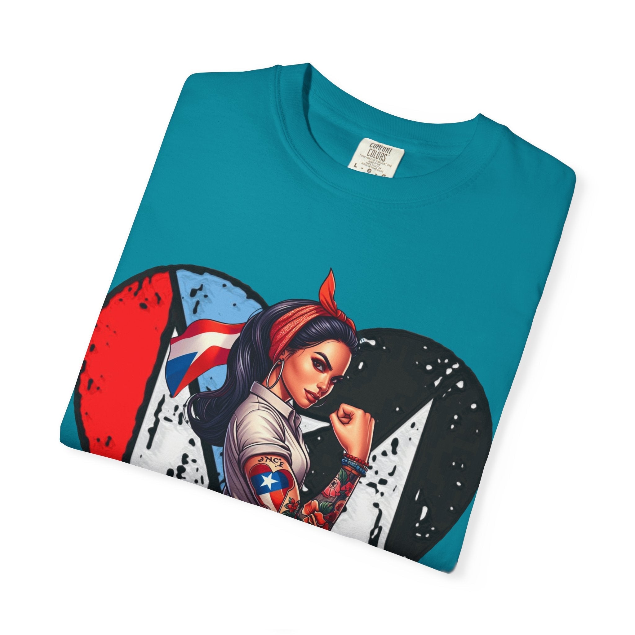 Puerto Rico Mi Amor Journal of Heritage & Heart Unisex Garment - Dyed T-shirt - Metamorphosis Creations