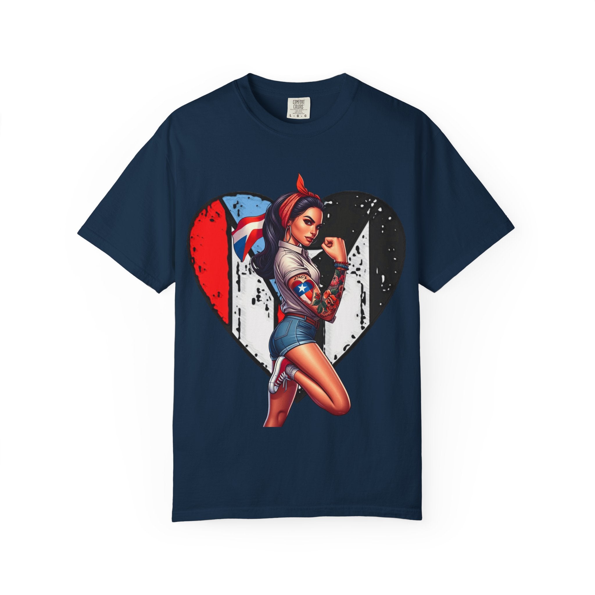 Puerto Rico Mi Amor Journal of Heritage & Heart Unisex Garment - Dyed T-shirt - Metamorphosis Creations