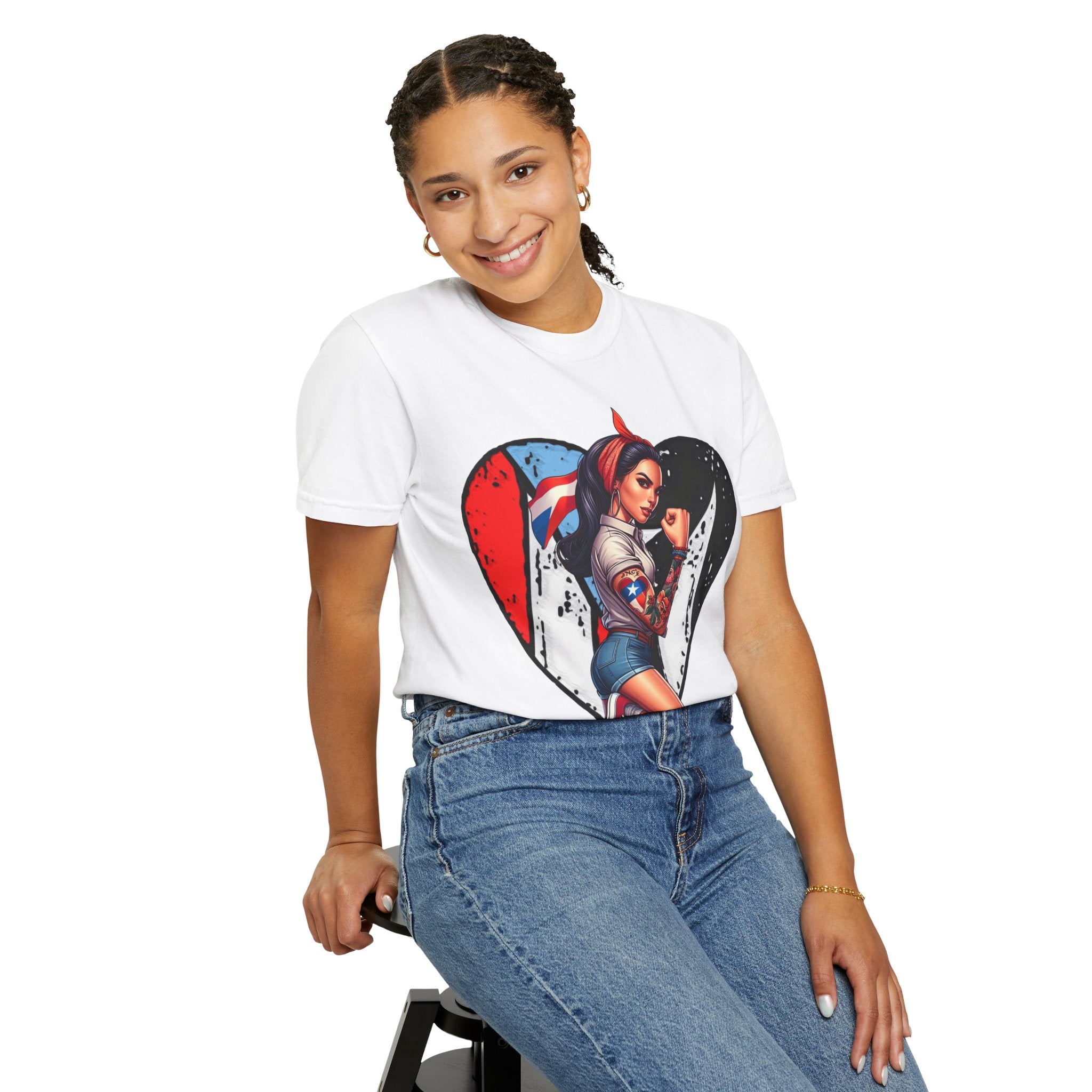 Puerto Rico Mi Amor Journal of Heritage & Heart Unisex Garment - Dyed T-shirt - Metamorphosis Creations