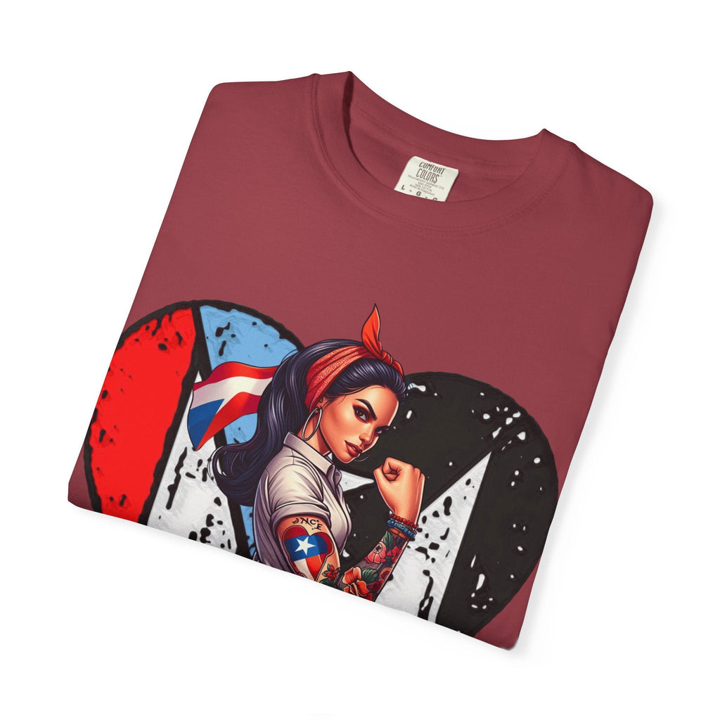 Puerto Rico Mi Amor Journal of Heritage & Heart Unisex Garment - Dyed T-shirt - Metamorphosis Creations