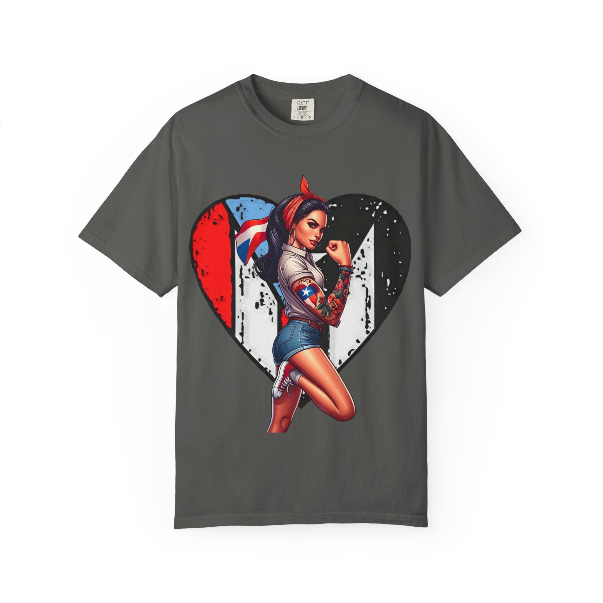 Puerto Rico Mi Amor Journal of Heritage & Heart Unisex Garment - Dyed T-shirt - Metamorphosis Creations