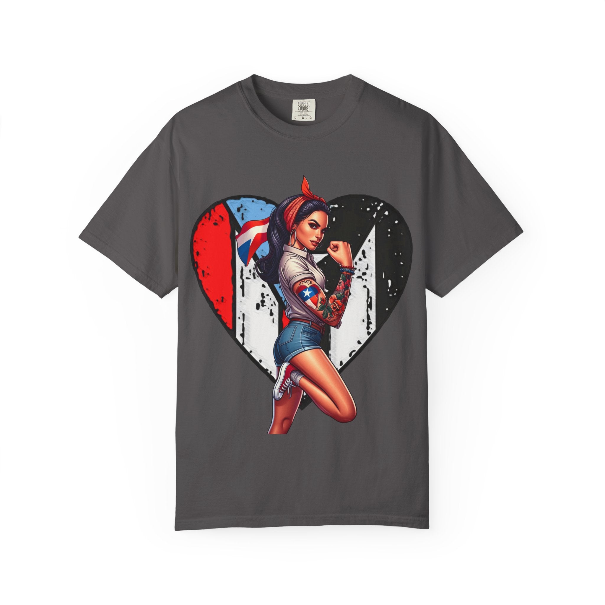 Puerto Rico Mi Amor Journal of Heritage & Heart Unisex Garment - Dyed T-shirt - Metamorphosis Creations