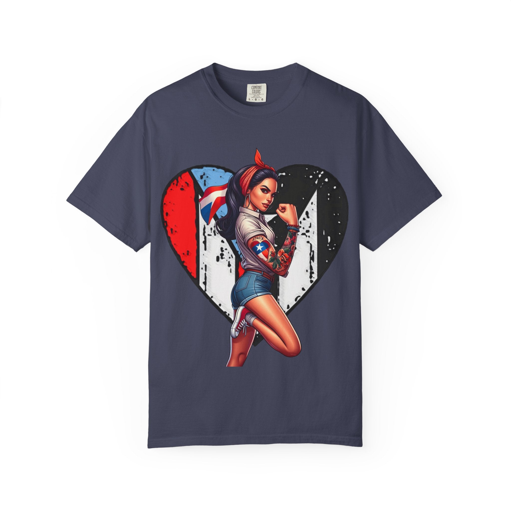 Puerto Rico Mi Amor Journal of Heritage & Heart Unisex Garment - Dyed T-shirt - Metamorphosis Creations
