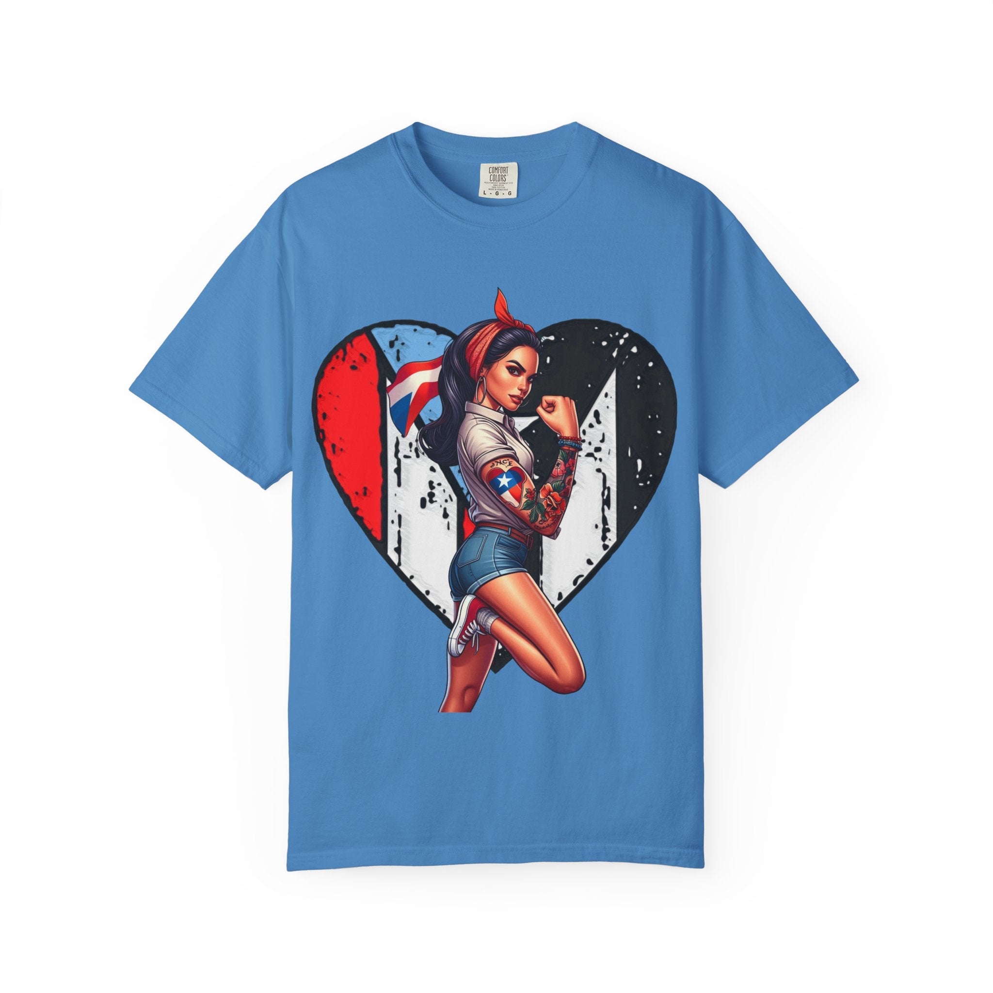 Puerto Rico Mi Amor Journal of Heritage & Heart Unisex Garment - Dyed T-shirt - Metamorphosis Creations