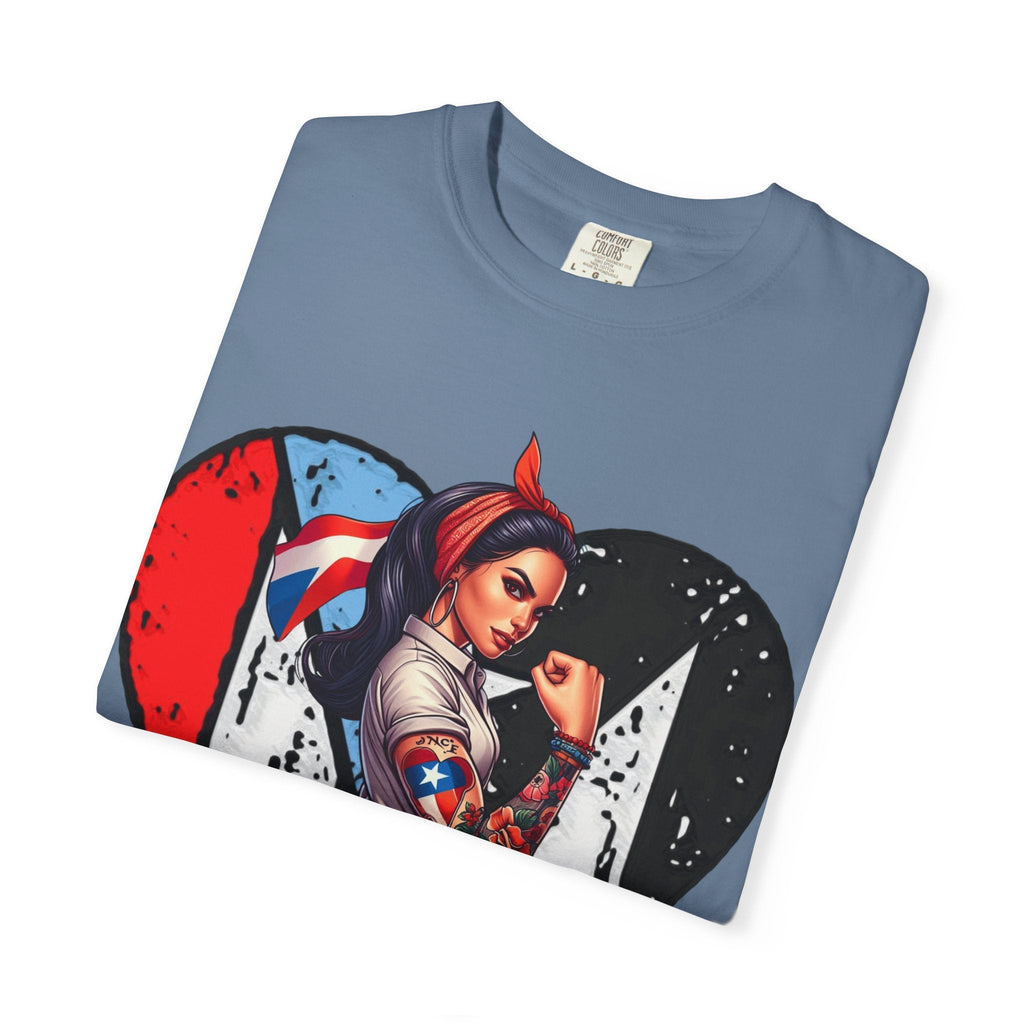 Puerto Rico Mi Amor Journal of Heritage & Heart Unisex Garment - Dyed T-shirt - Metamorphosis Creations
