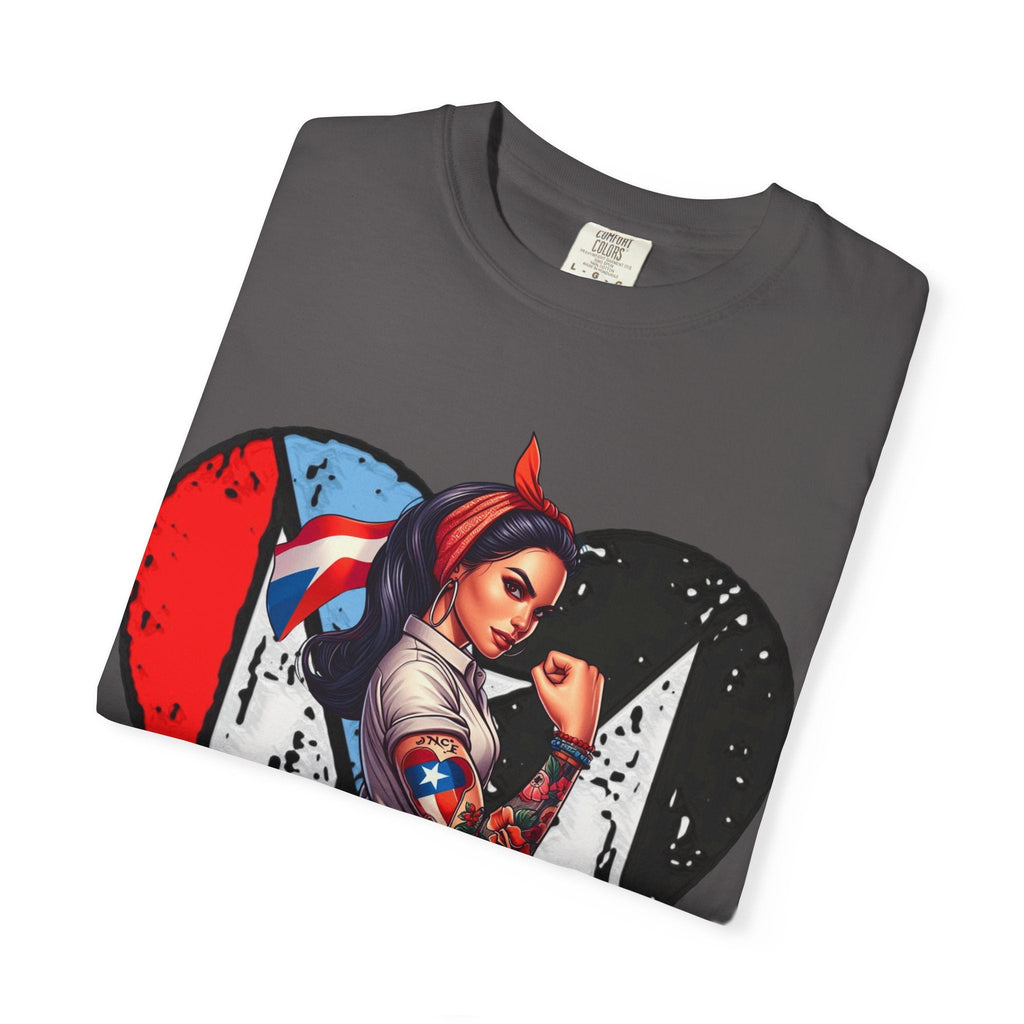 Puerto Rico Mi Amor Journal of Heritage & Heart Unisex Garment - Dyed T-shirt - Metamorphosis Creations