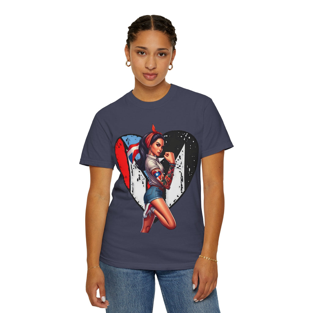 Puerto Rico Mi Amor Journal of Heritage & Heart Unisex Garment - Dyed T-shirt - Metamorphosis Creations