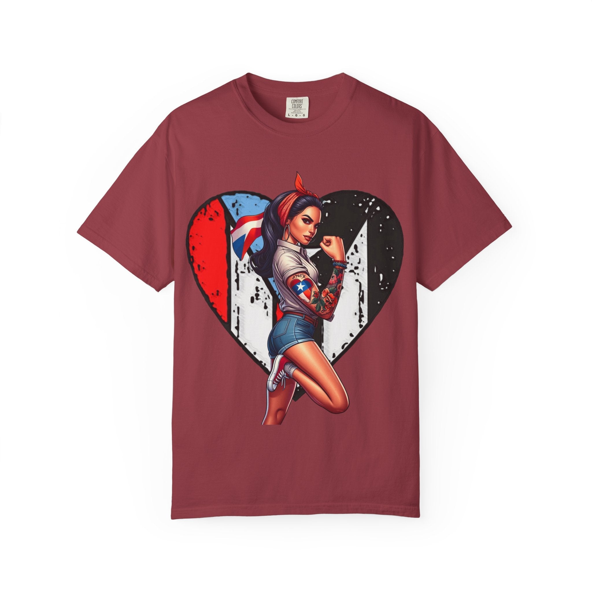 Puerto Rico Mi Amor Journal of Heritage & Heart Unisex Garment - Dyed T-shirt - Metamorphosis Creations